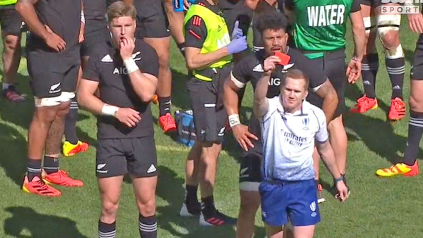 Jordie Barrett sent off