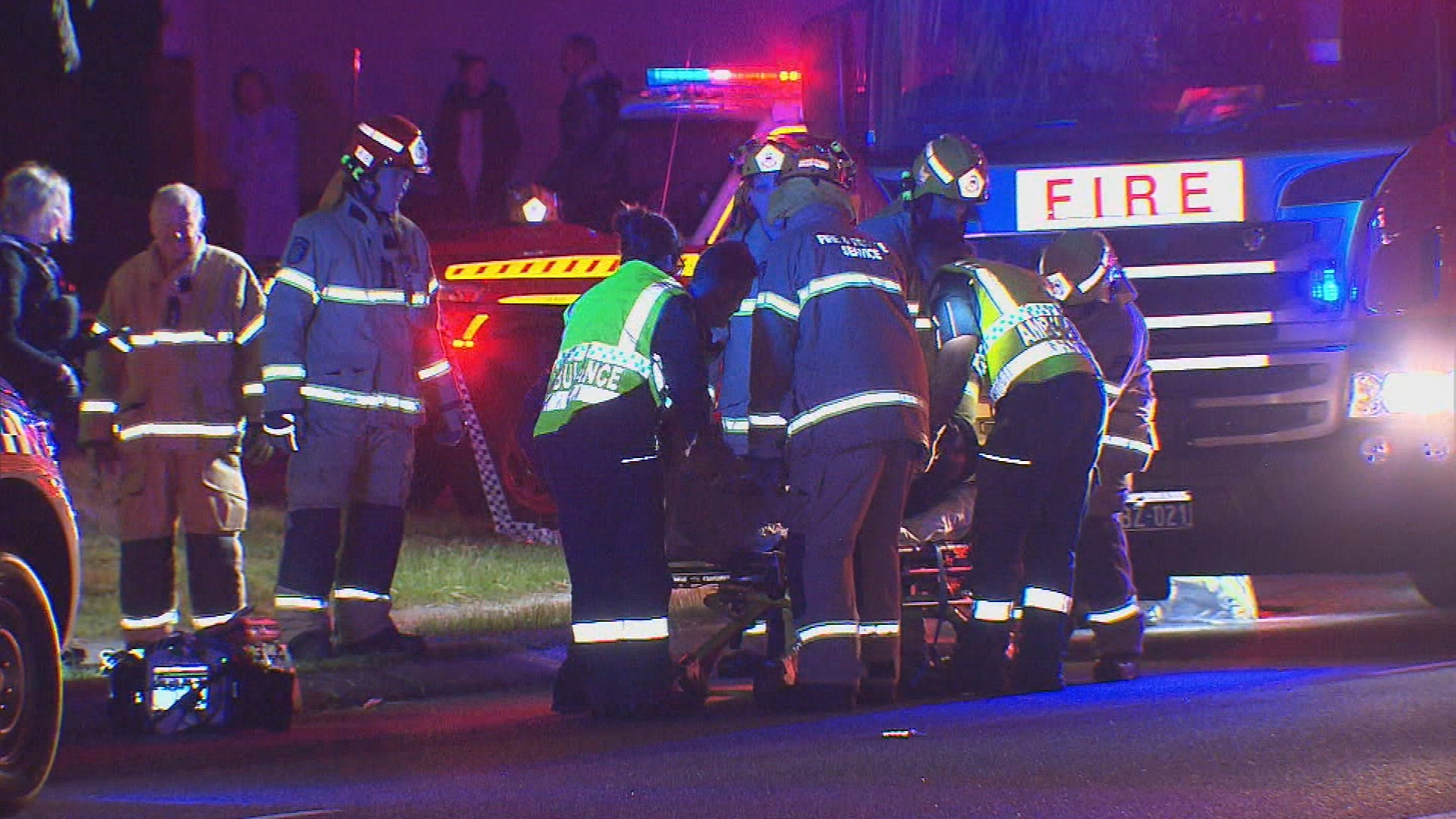 Police said the teenagers were the only people inside the Honda Accord sedan when it veered off Scarborough Beach Road head on into a tree near Abbett Street just after midnight. 