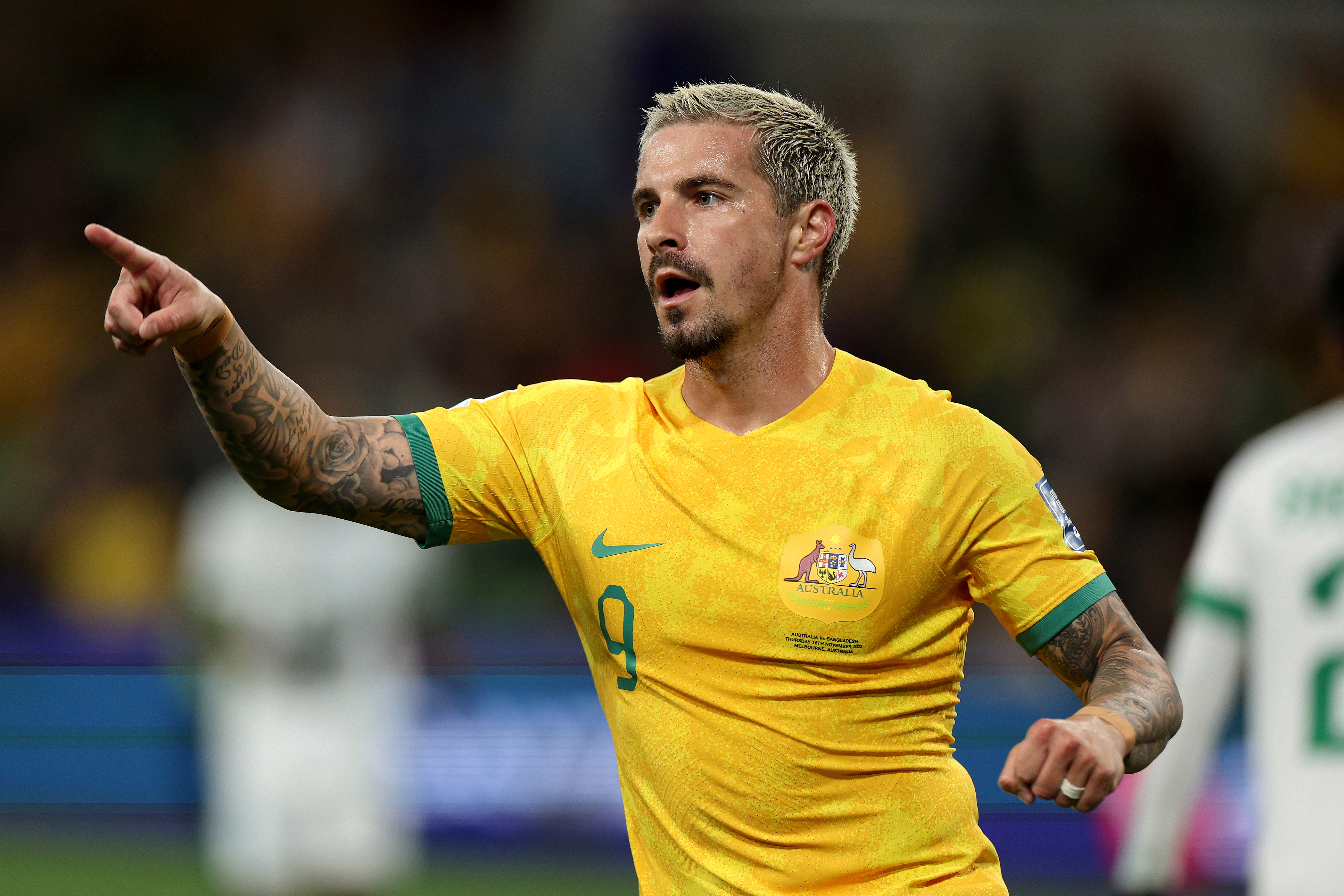 Jamie Maclaren scored a hattrick against Bangladesh.