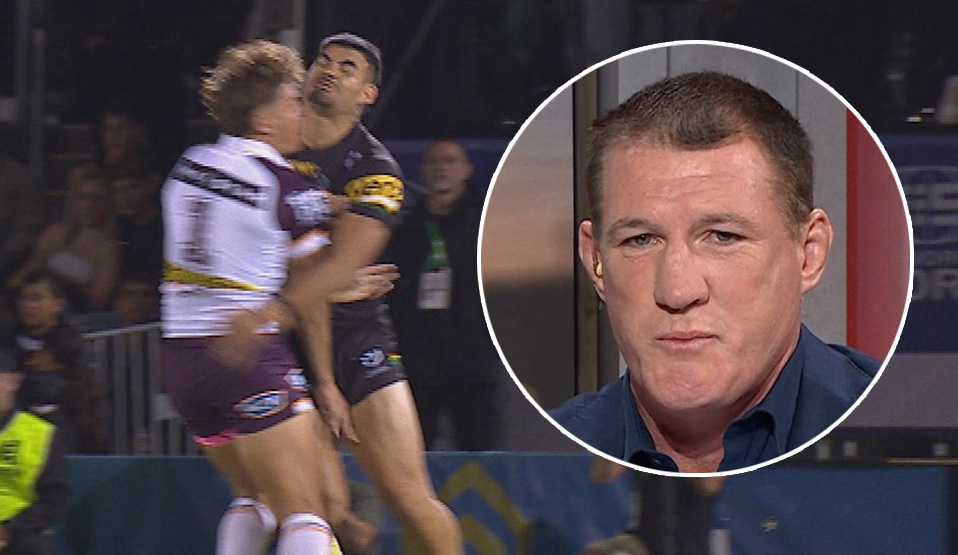 Paul Gallen is fuming at suggestions Taylan May should have been charged for his head clash with Reece Walsh.