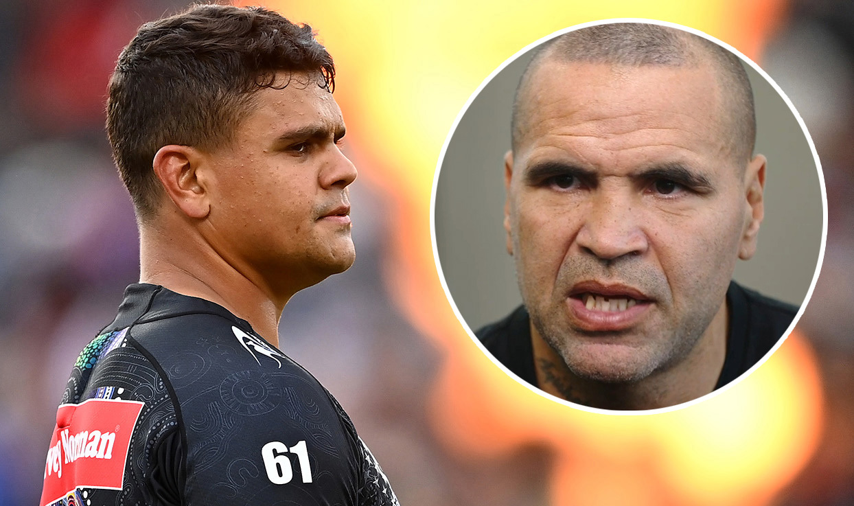 Latrell Mitchell and Anthony Mundine.