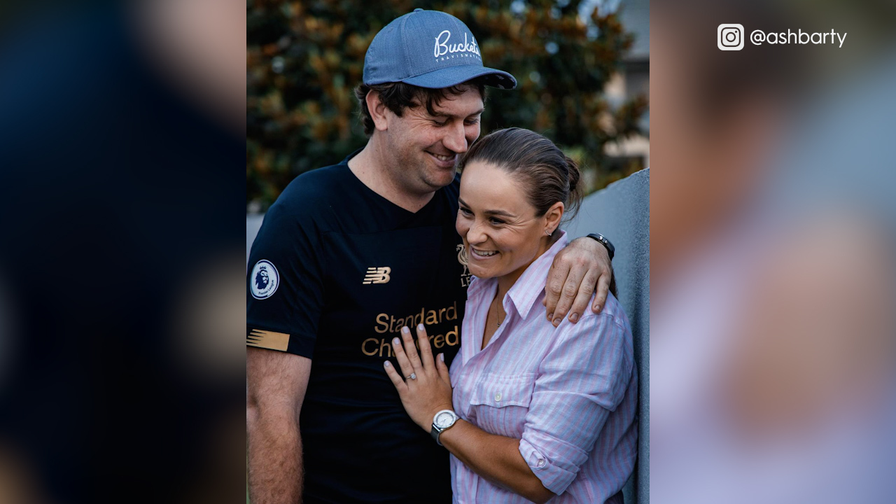 Ash Barty and Garry Kissick announced their engagement in November 2021