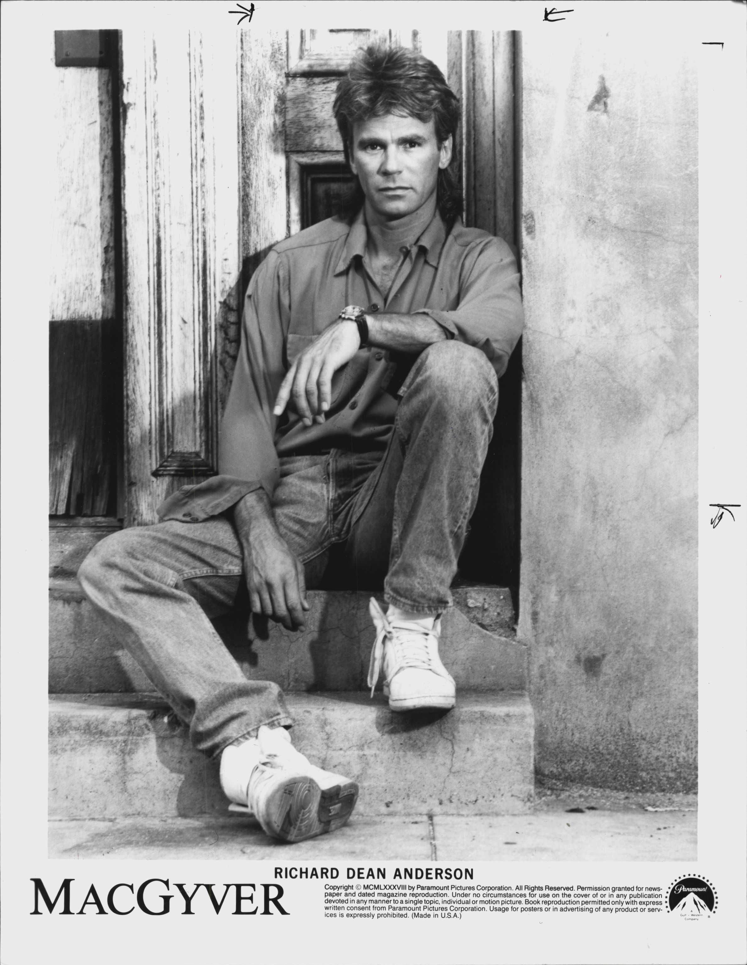 Richard Dean Anderson - MacGyver. September 12, 1995. (Photo by Paramount Pictures).