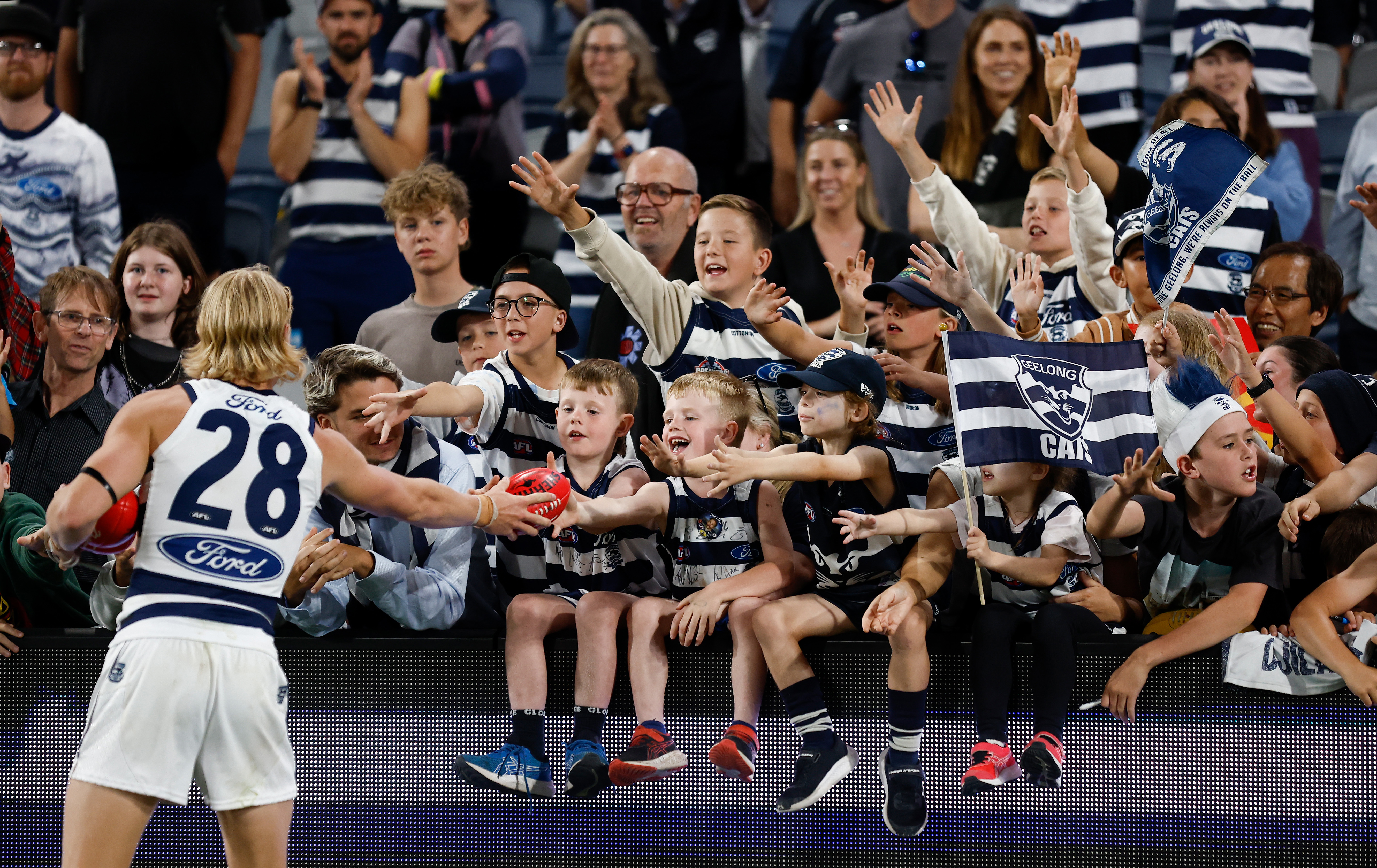 Ollie Dempsey was electric in Geelong's win.