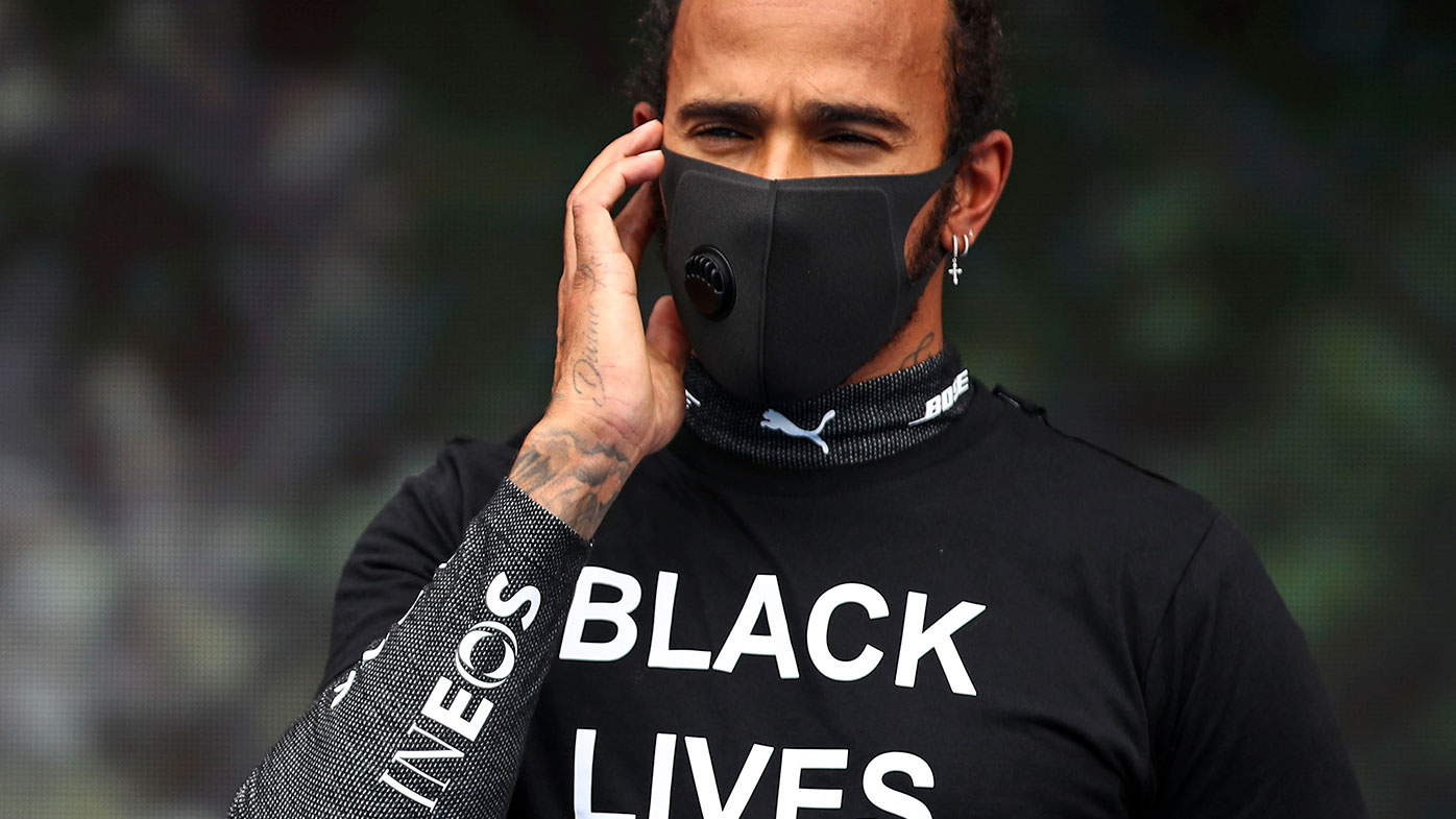 Lewis Hamilton prior to the Hungarian Grand Prix.