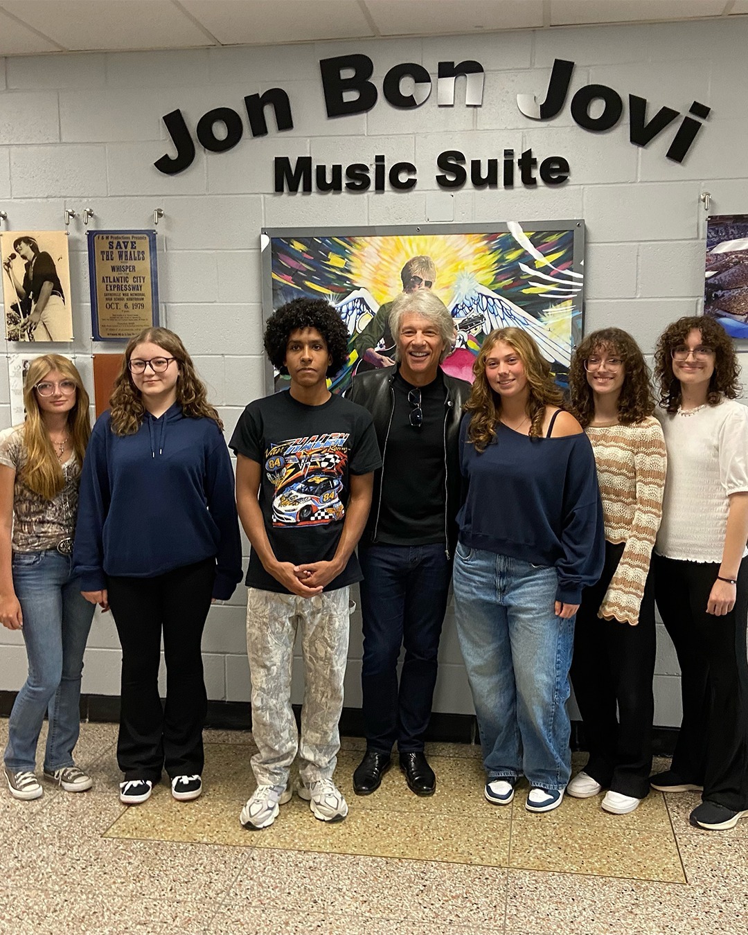 Bon Jovi returns to his high school as auditorium is named after him