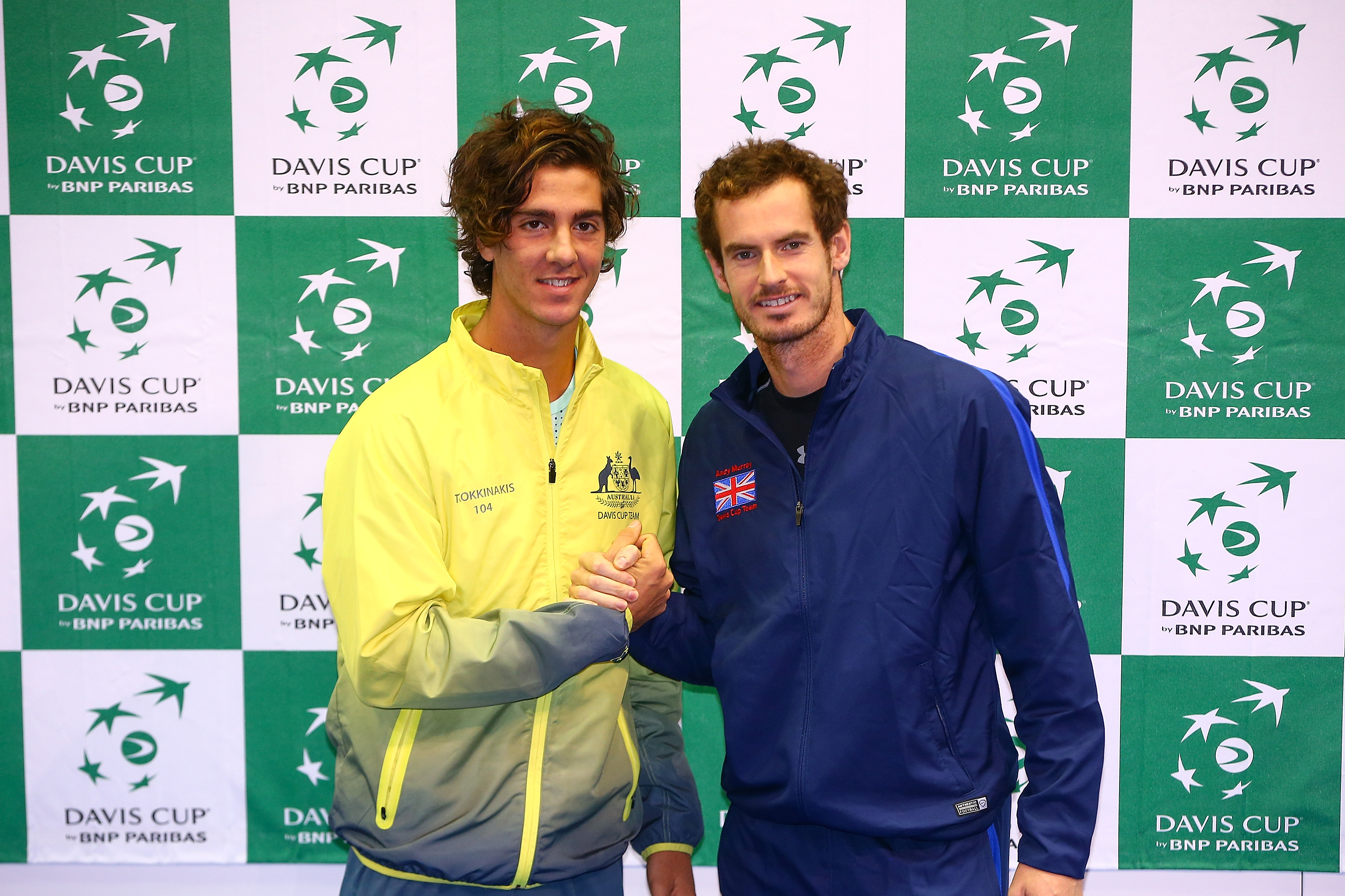 Thanasi Kokkinaki with Andy Murray.