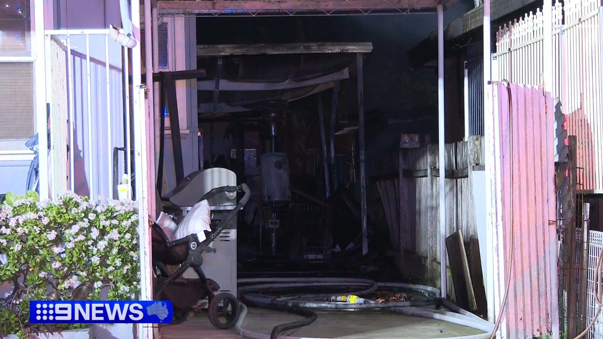 One house has been destroyed and the neighbouring homes damaged after a fire in Sydney's south-west.