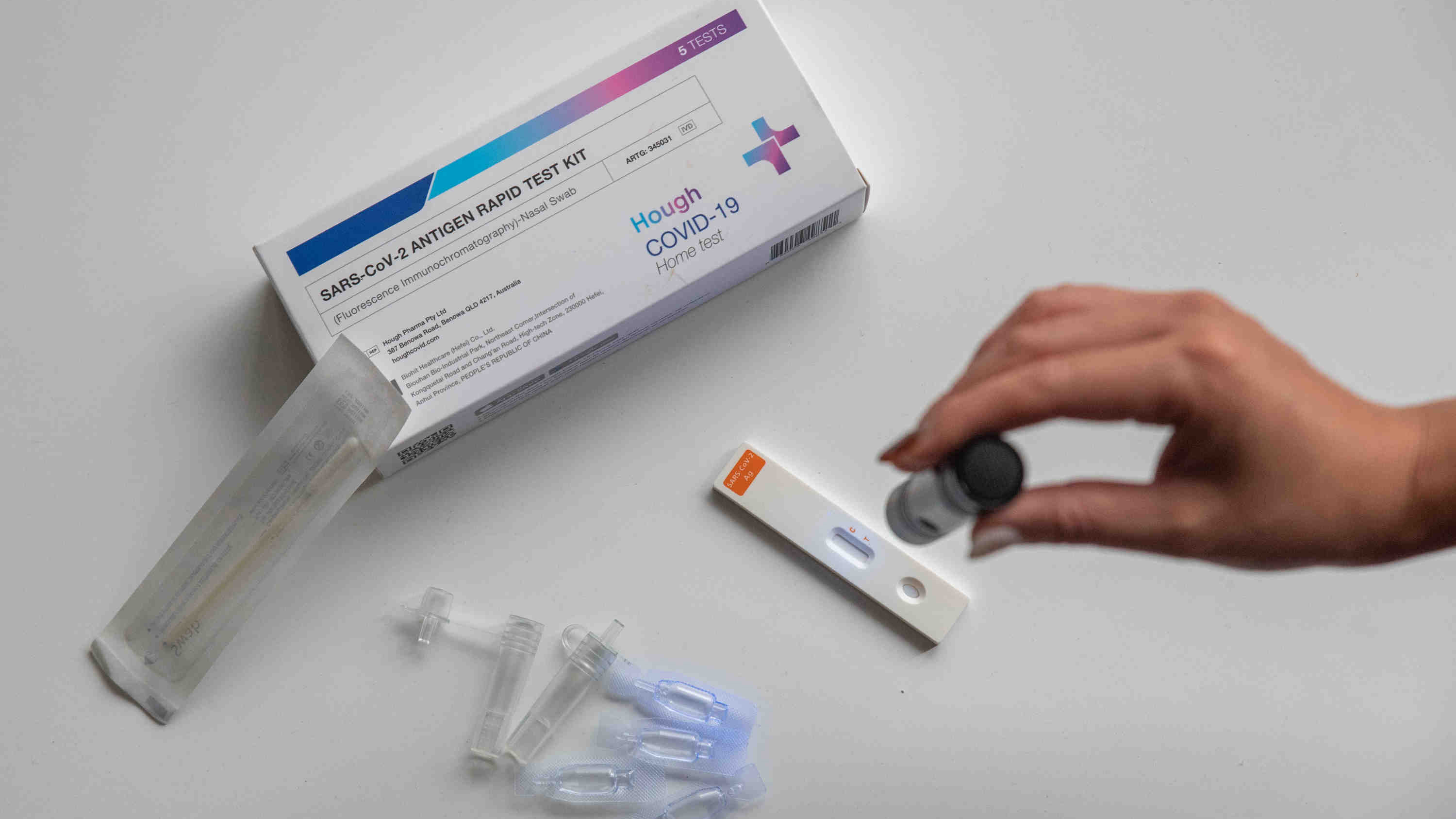 Saliva nasal test kit and Rapid Test