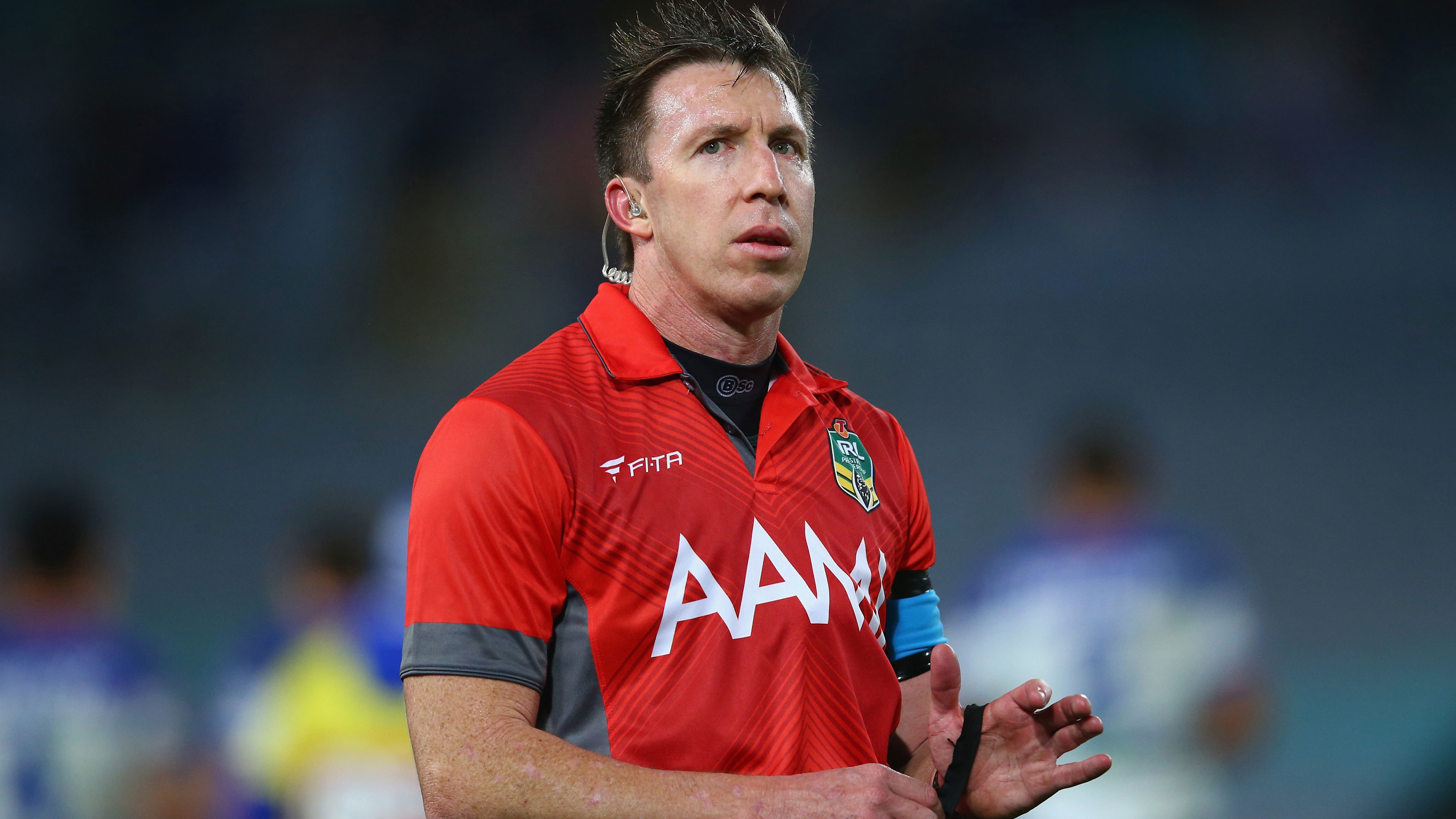 Former NRL referee Jared Maxwell.