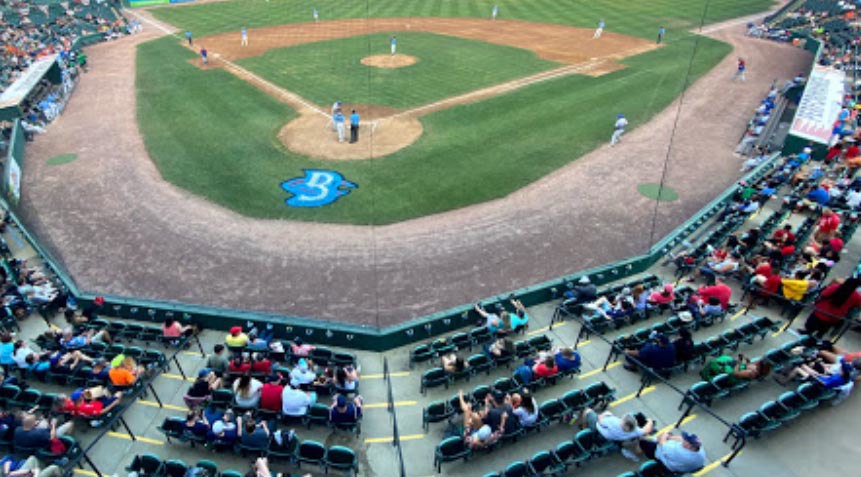 A child has died at a US baseball stadium.