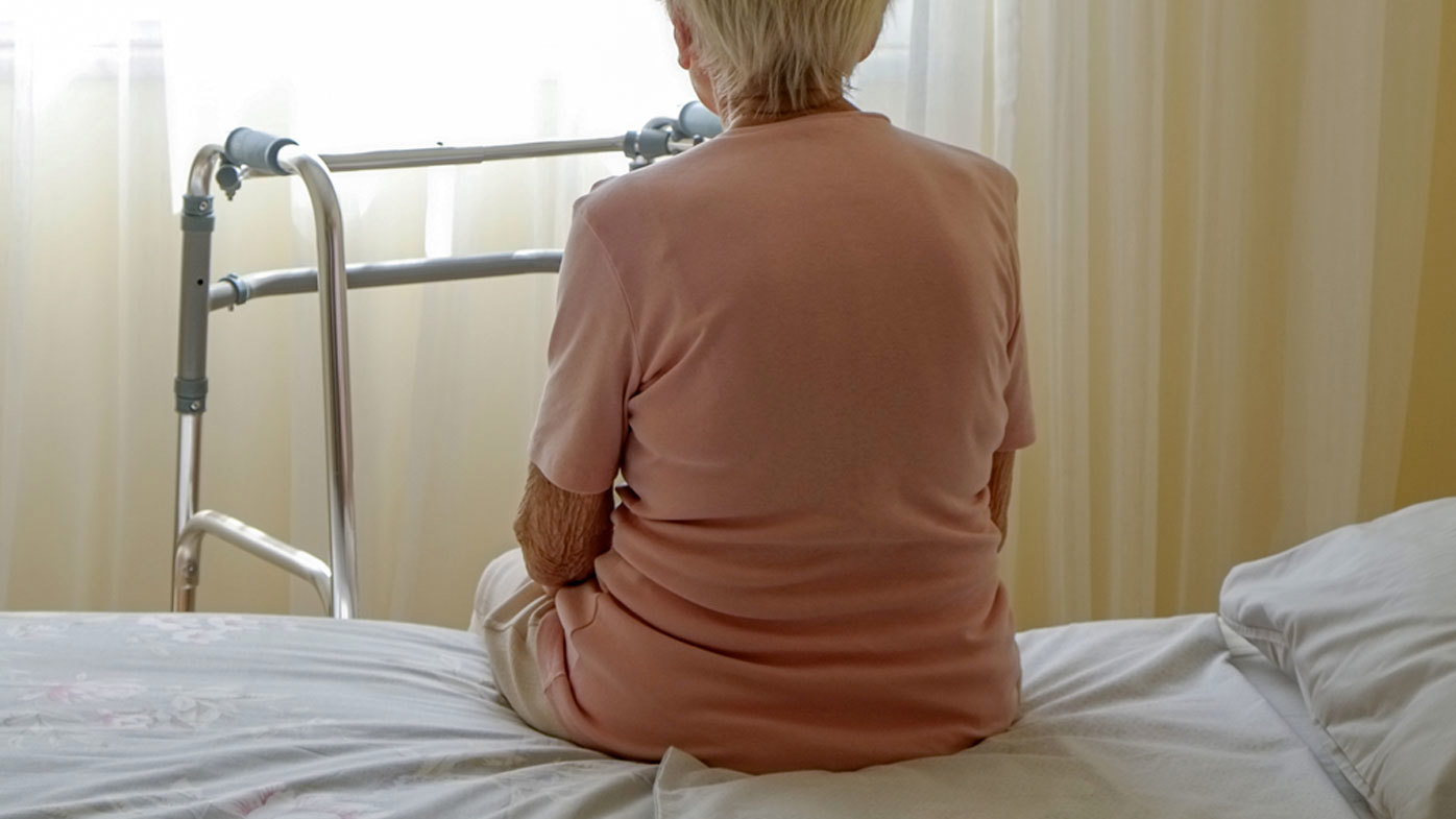 old woman aged care nursing home