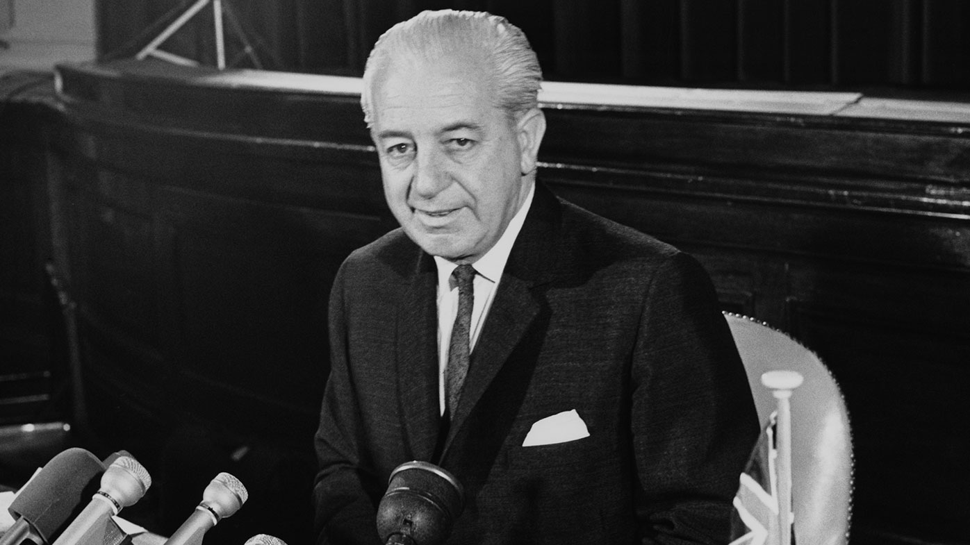Australian Prime Minister Harold Holt