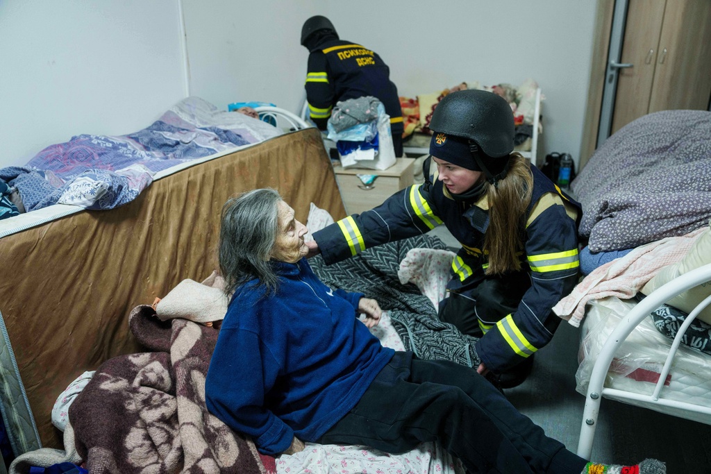 Drone attack in Kyiv