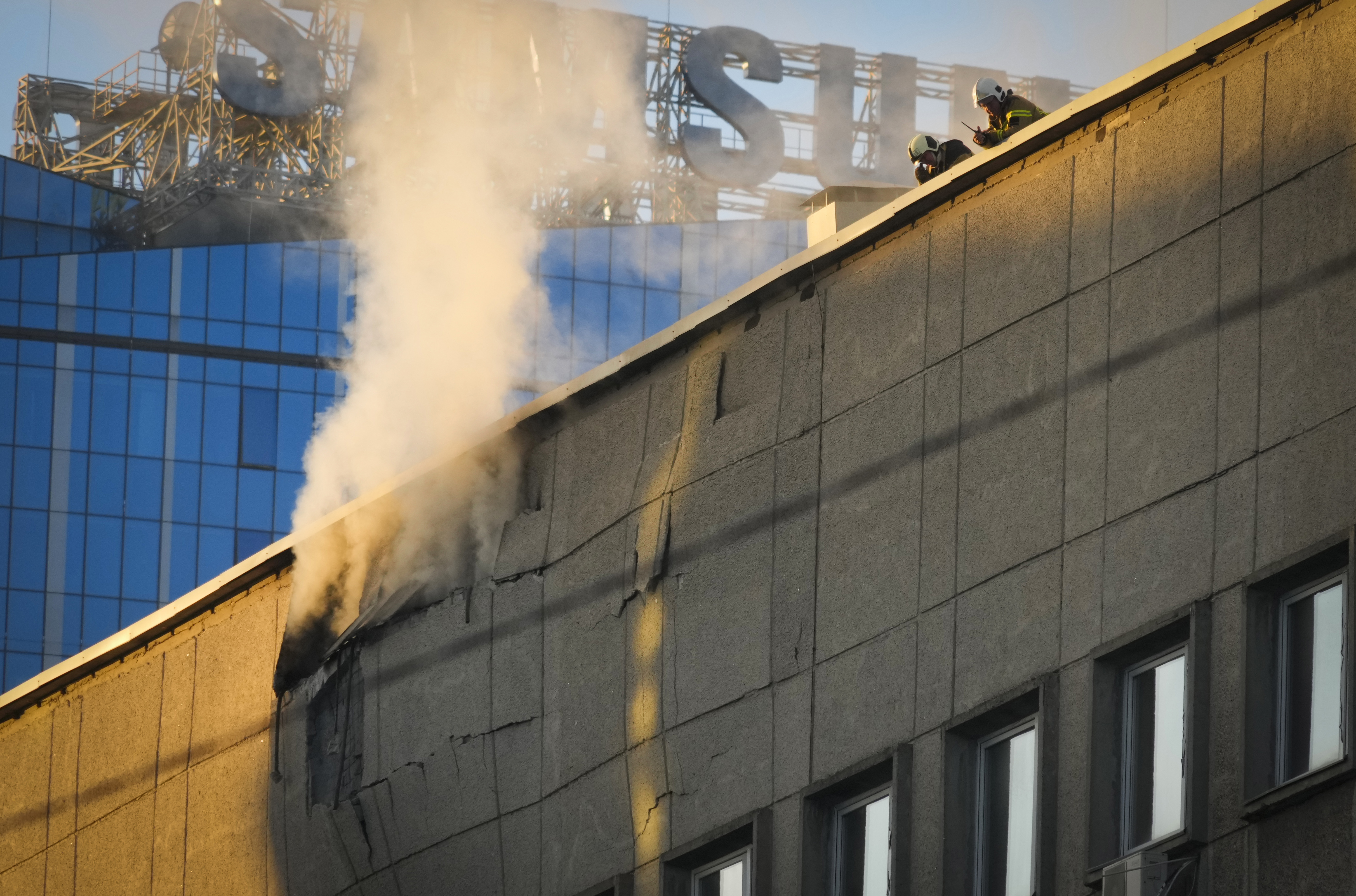 Multiple explosions rocked central Kyiv. Ukraine said kamikaze drones were responsible.