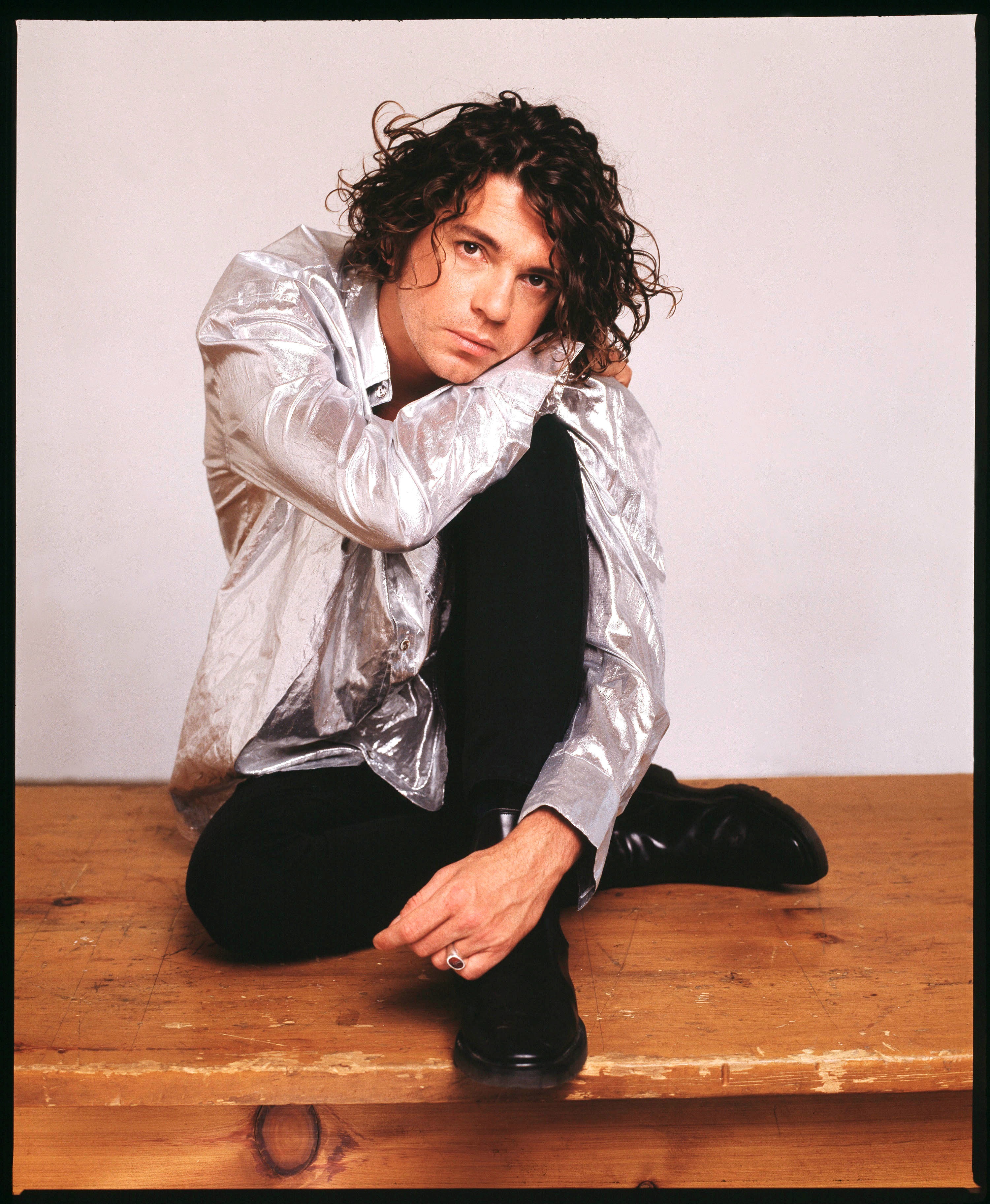 Michael Hutchence of INXS in London, 1990. 