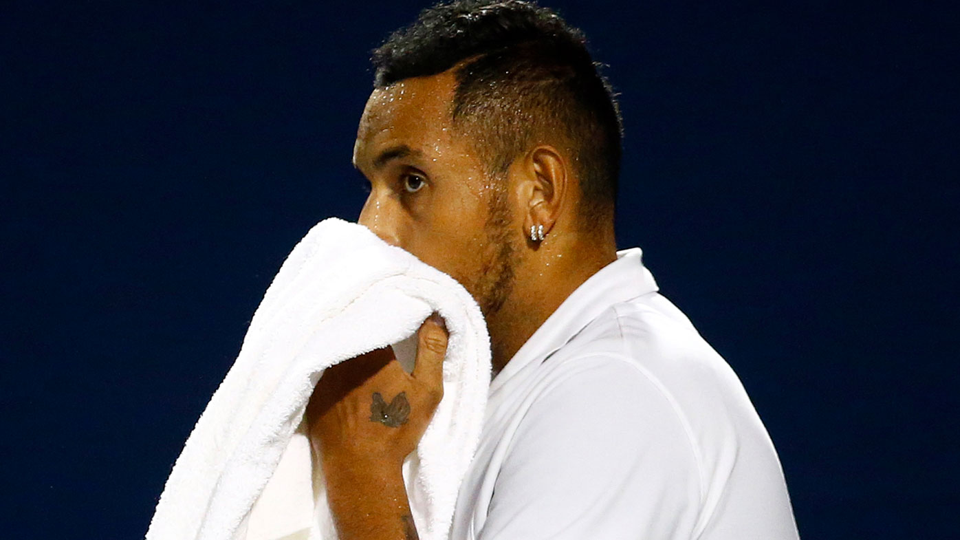 Nick Kyrgios fell to Riley Opelka. 