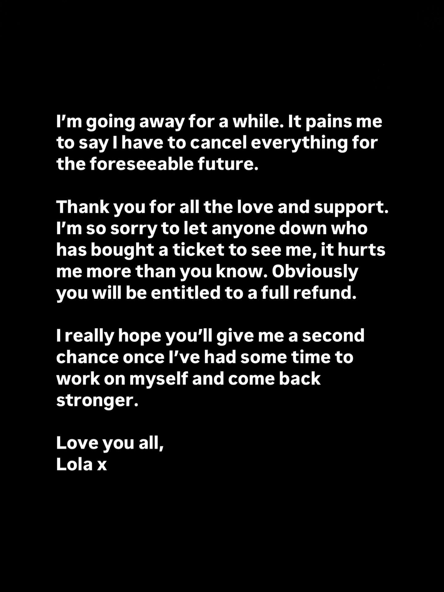 Lola Young statement