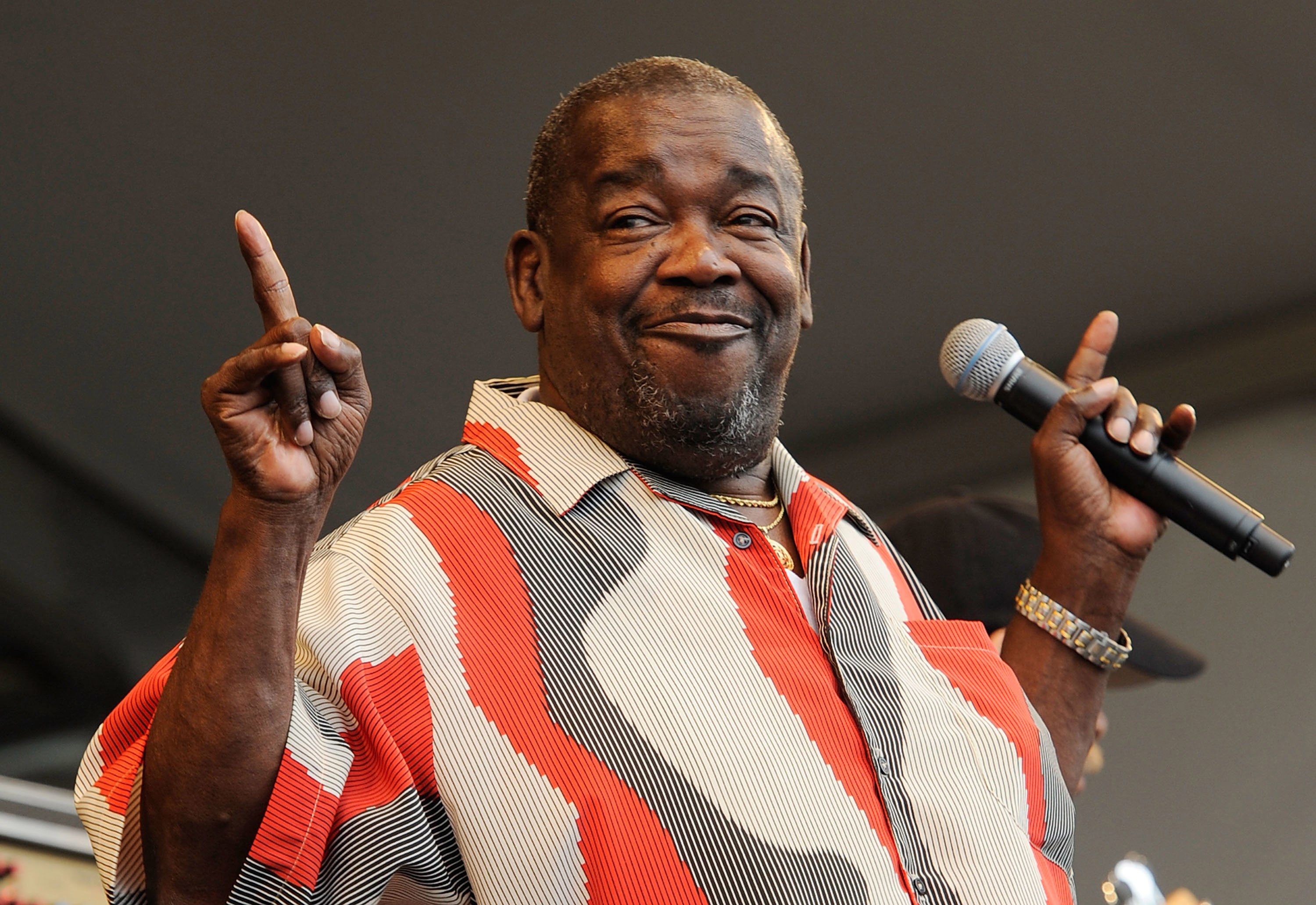 Clarence "Frogman" Henry performs at the 2010 New Orleans Jazz & Heritage Festival 