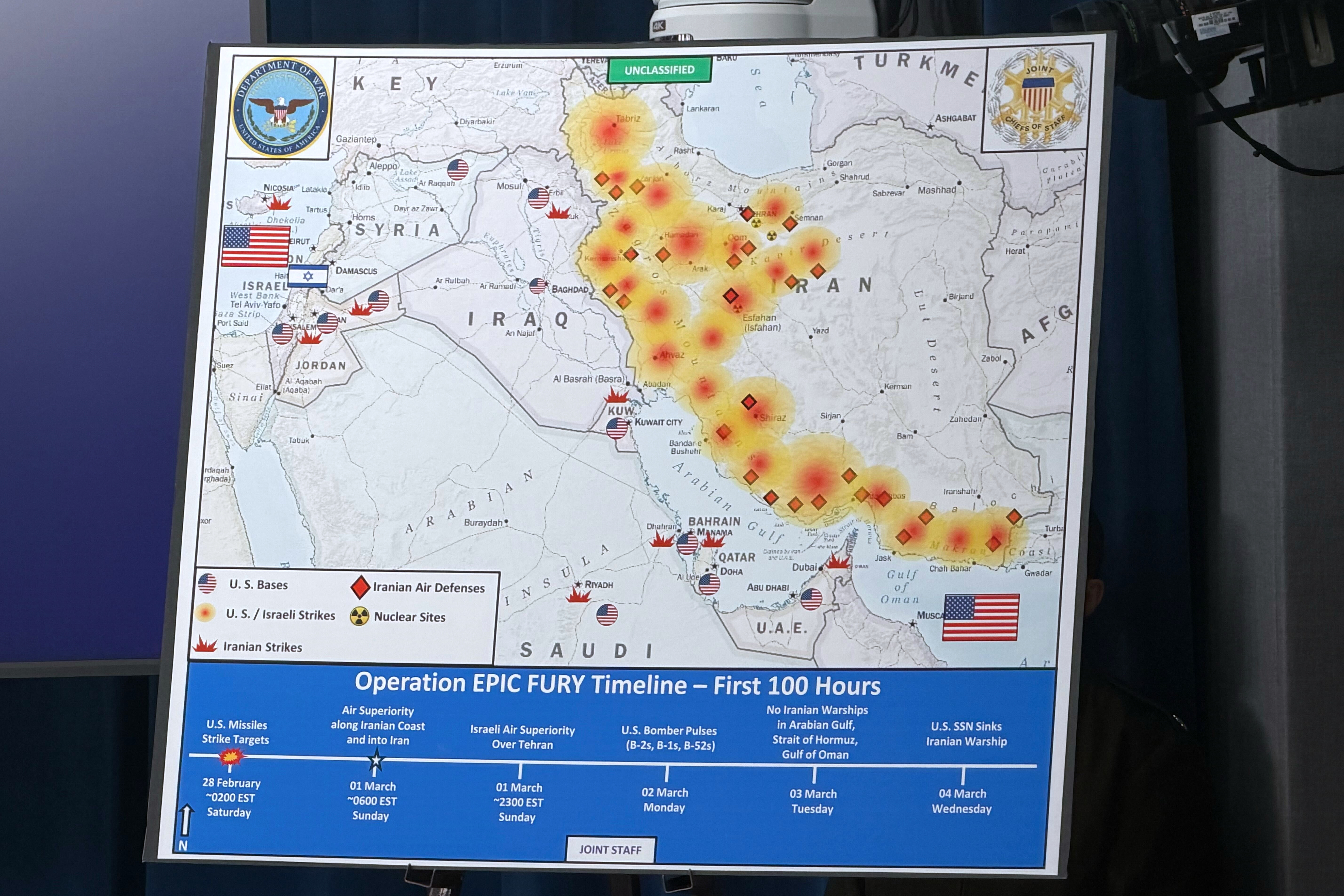 Operation EPIC FURY Timeline - First 100 Hours