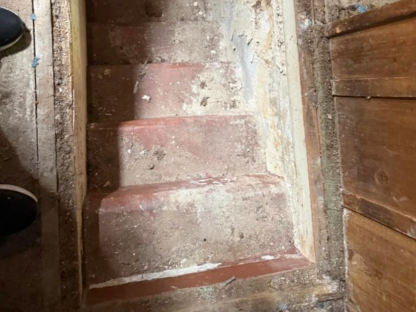 Creepy hidden trapdoor uncovered during home inspection
