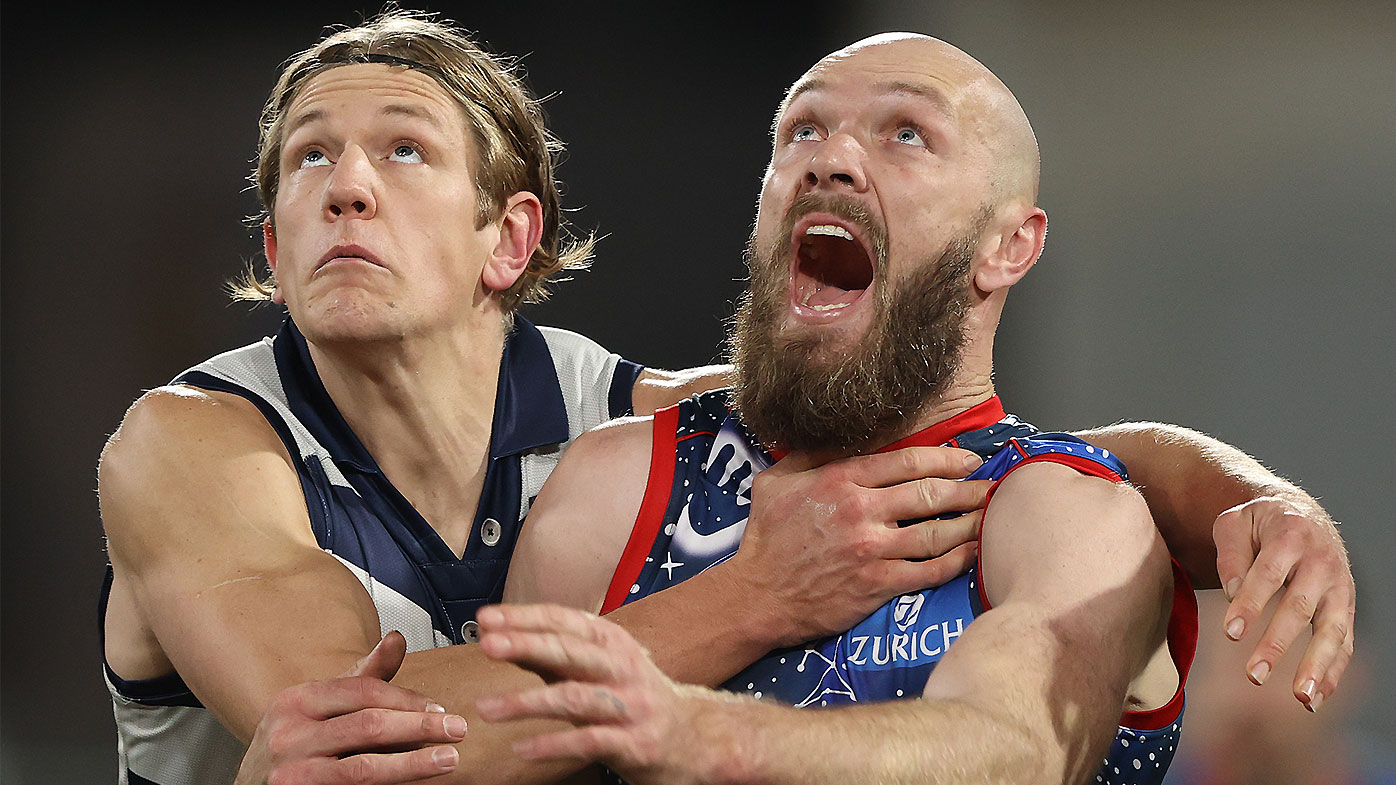 Rhys Stanley and Max Gawn 