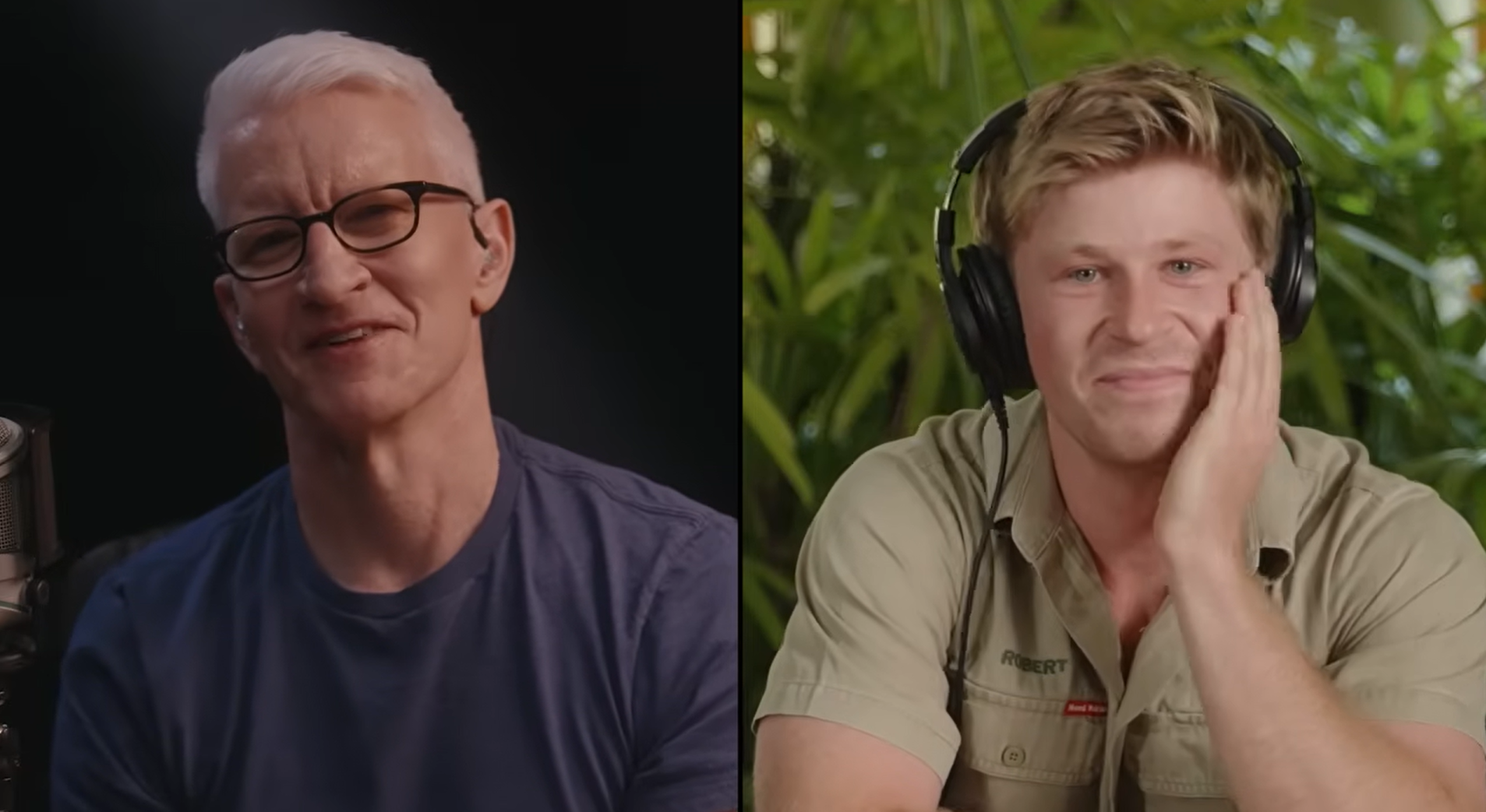 Robert irwin and Anderson Cooper 