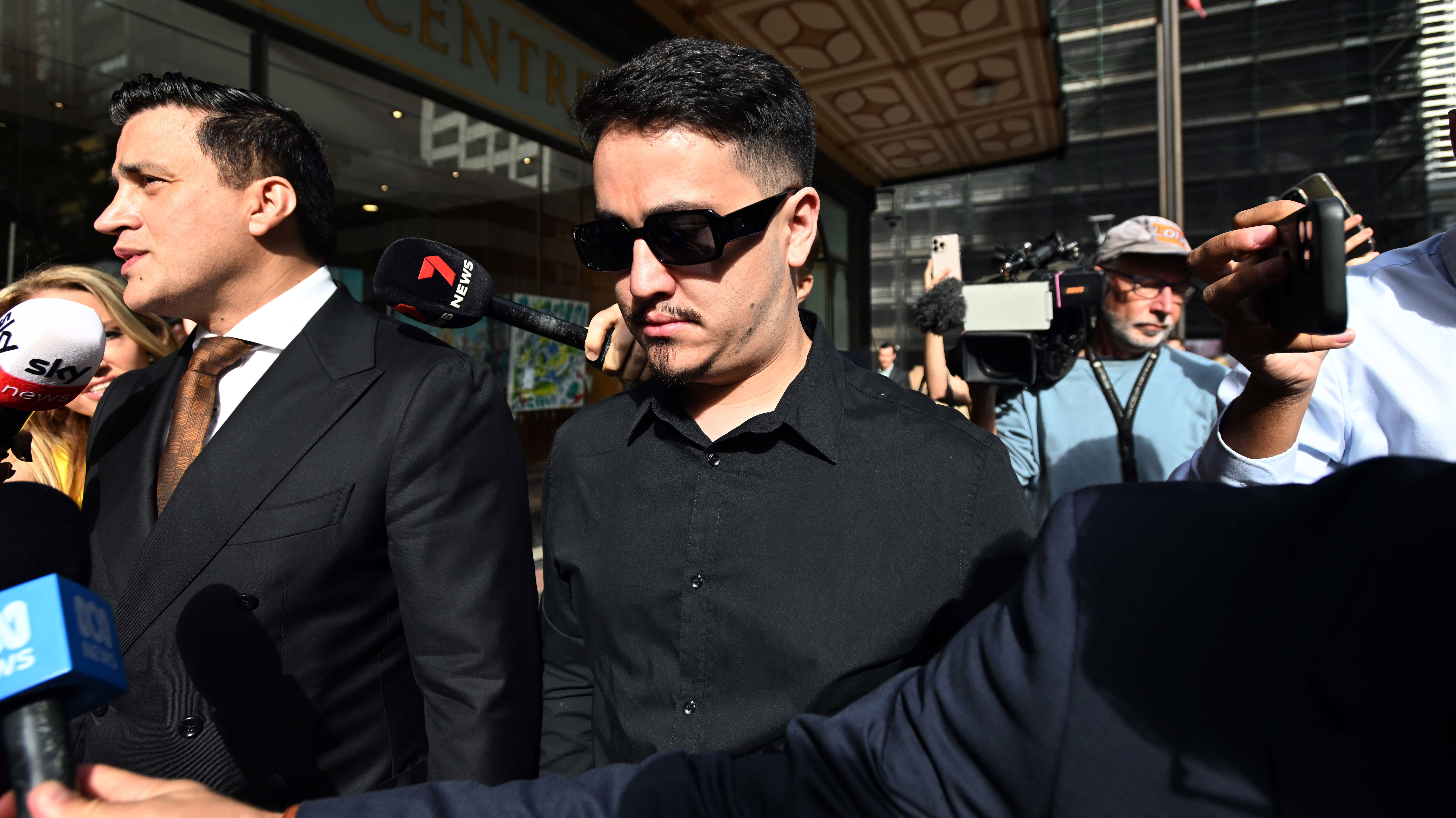 New South Wales health former nurse Ahmed Rashid Nadir departs the Downing Centre local court in Sydney.