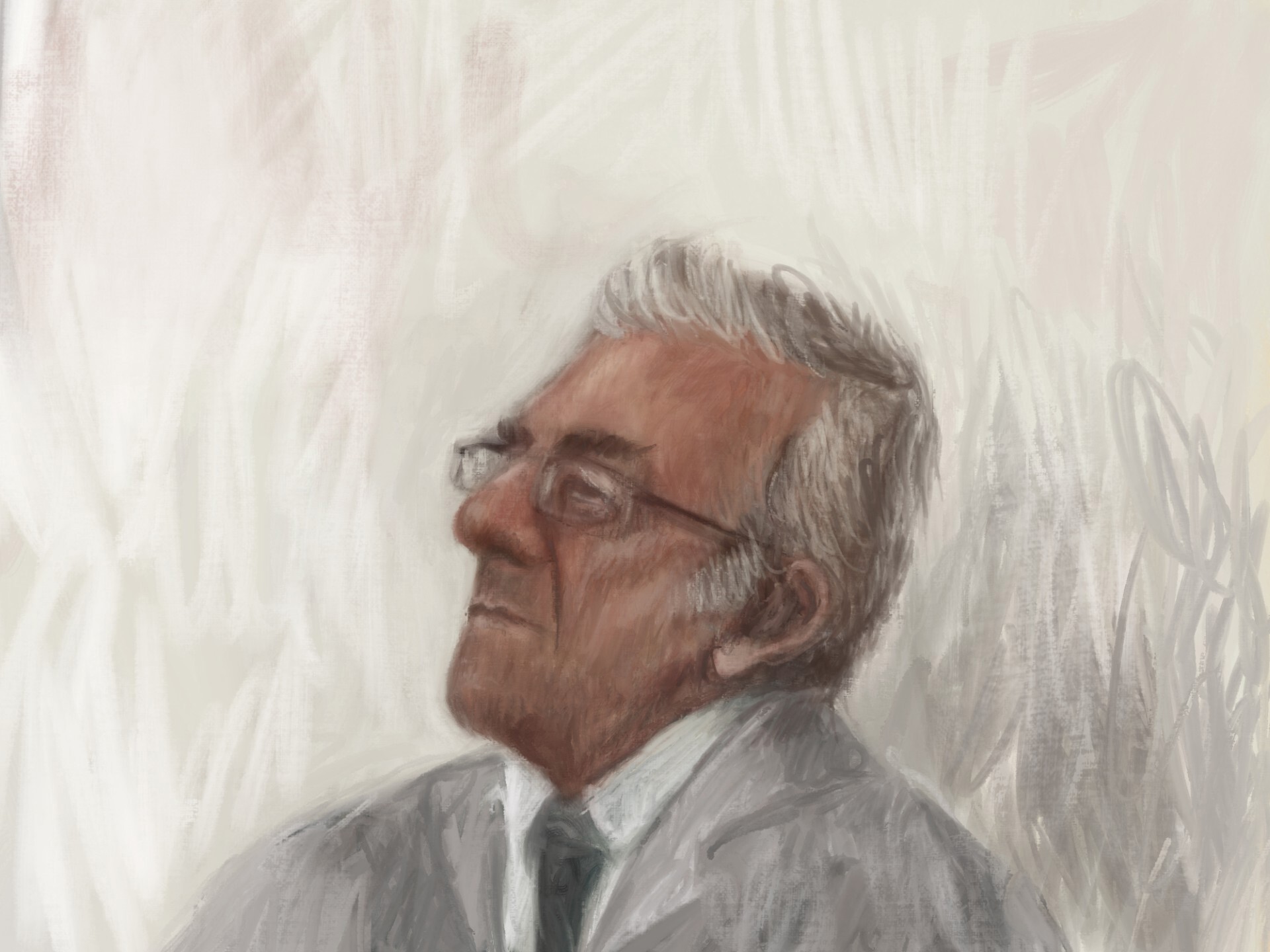 Easey Street murder accused Perry Kouroumblis, depicted in a court sketch at Melbourne Magistrates Court on October 29, 2025.