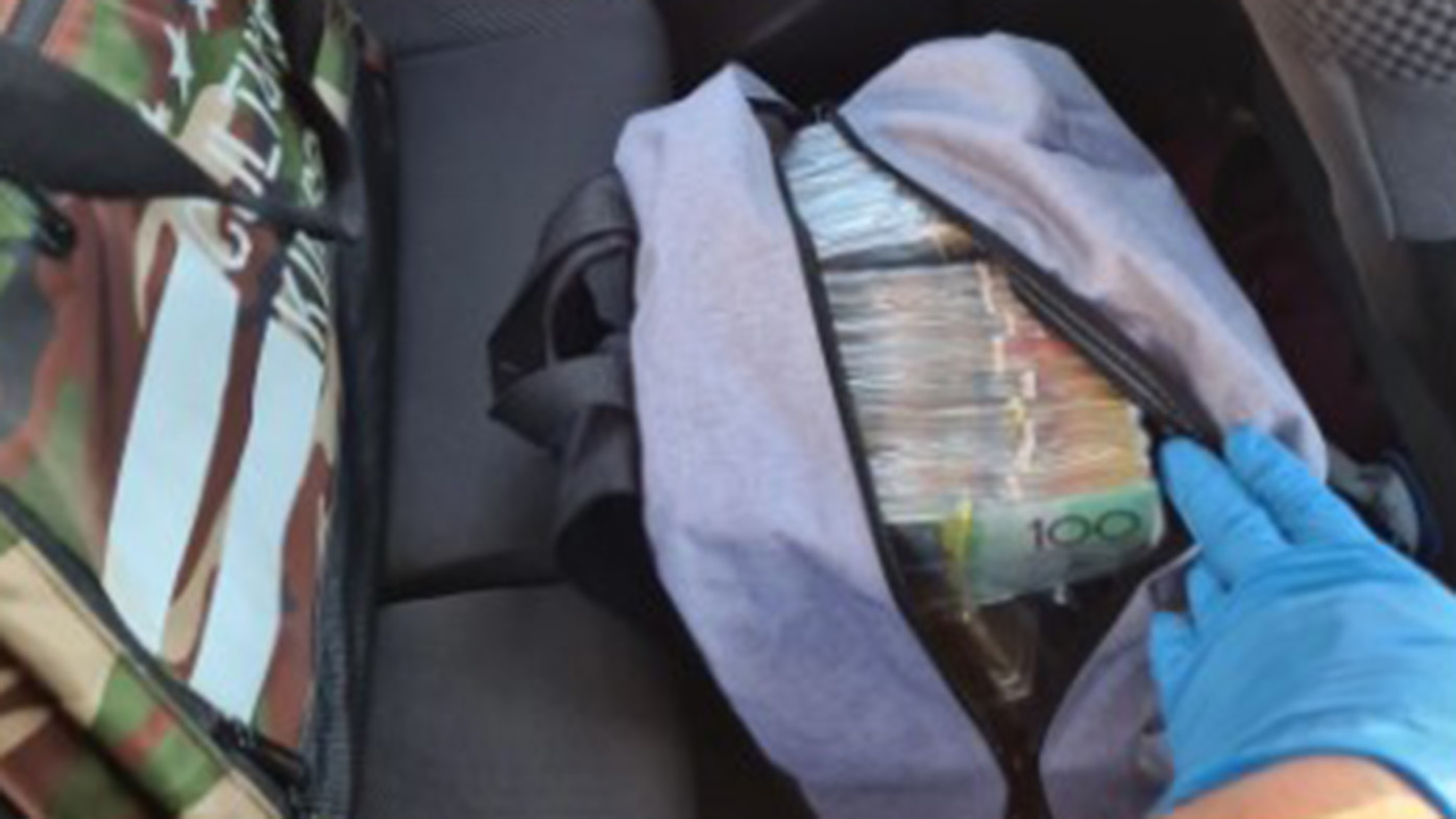 Police are yet to determine the source of the cash.