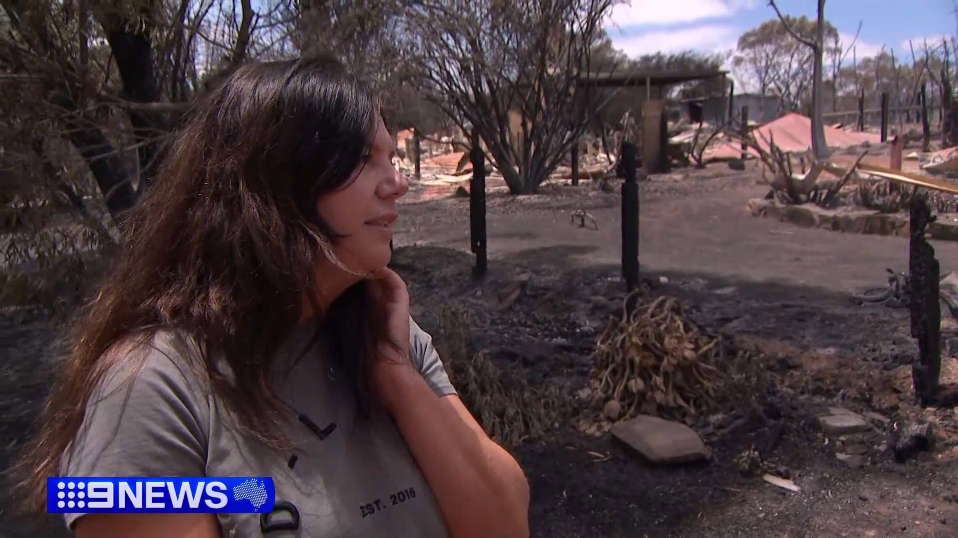 Bianca Hitchens is still coming to grips with the loss of her home of 23 years, one of 47 destroyed in Harcourt along with three businesses.