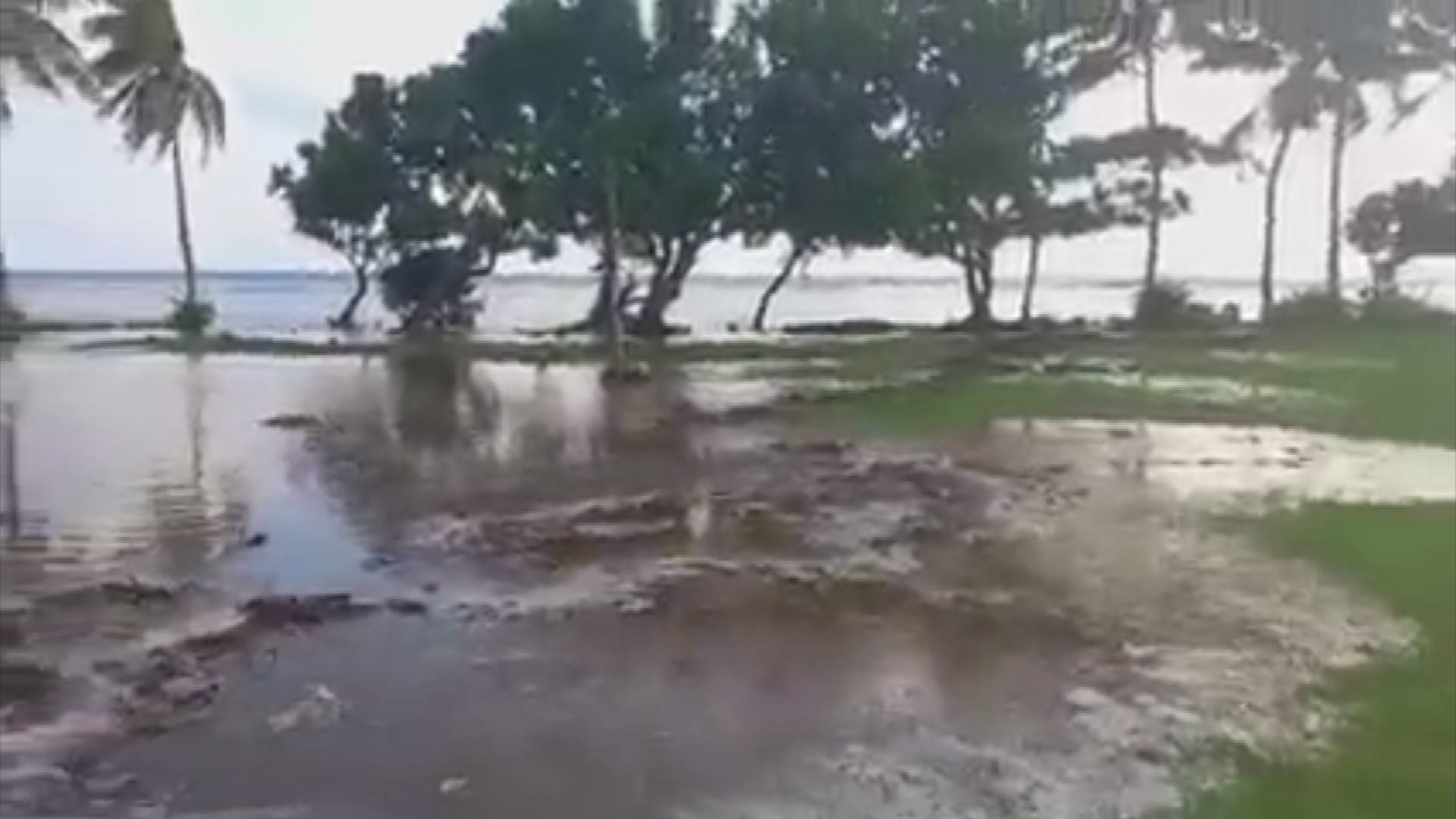 There were no immediate reports of injuries or on the extent of the damage because all internet connectivity with Tonga was lost at about 6:40 p.m. local time.