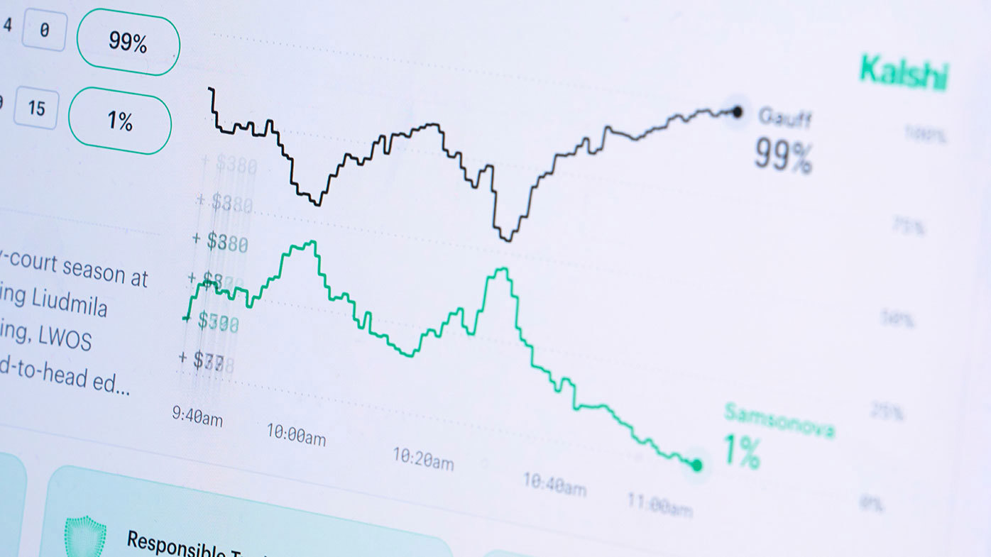 Kalshi allows users to place bets on a variety of future events.