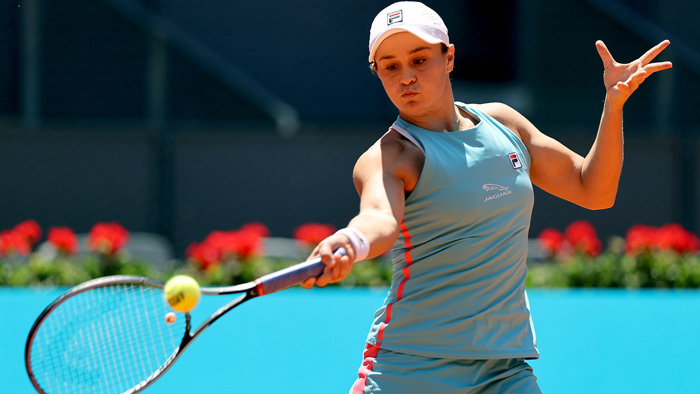 Ash Barty is through to the final in Madrid.