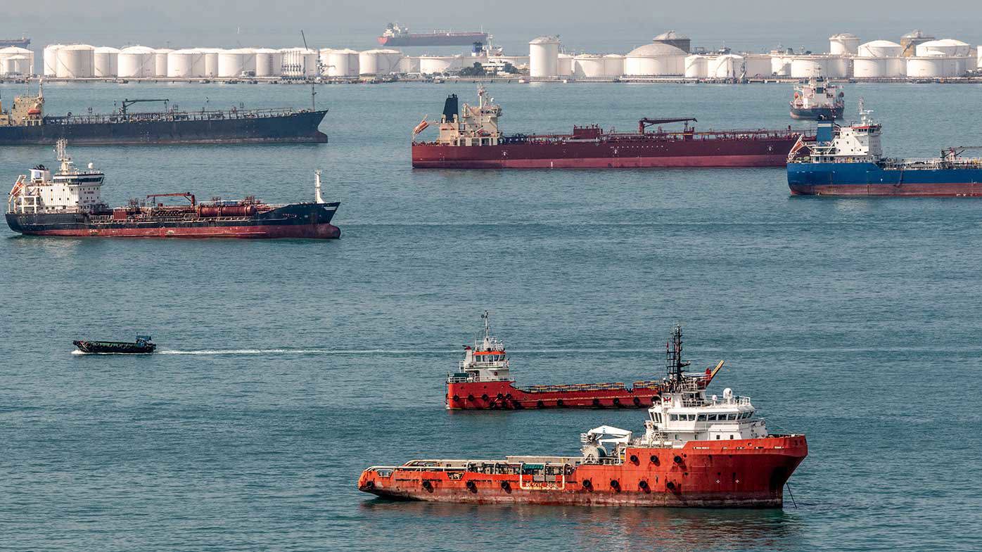 Much of Australian petrol is refined in Singapore from oil brought through the Strait of Malacca.