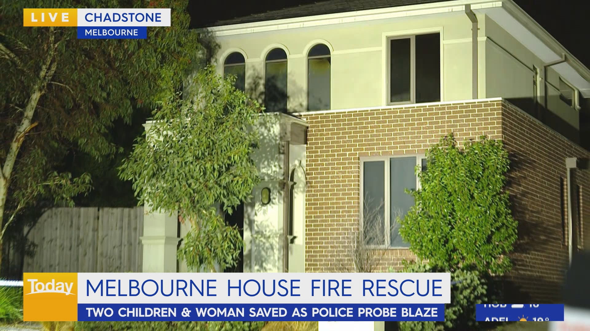 Emergency services were called to ﻿a two-storey townhouse on Terrigal Street in Chadstone about 9.40pm yesterday.