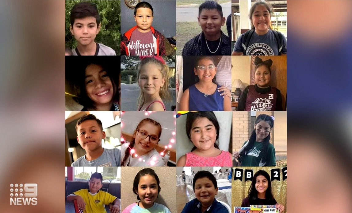 Images of the children killed in the Texas shooting.