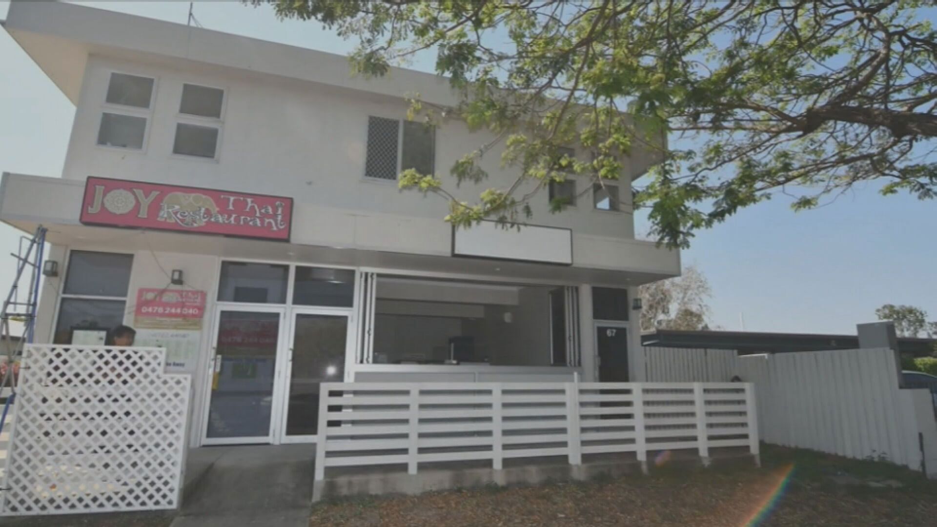 Two people have reportedly been stabbed at the Joy Thai restaurant in Kirwan, Townsville.