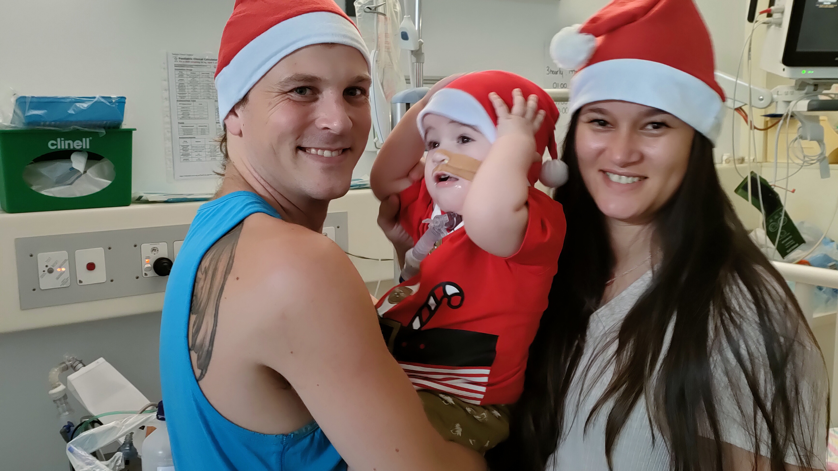 This Christmas will be extra special for the Grayson family- because their baby will celebrate his first Christmas out of hospital.