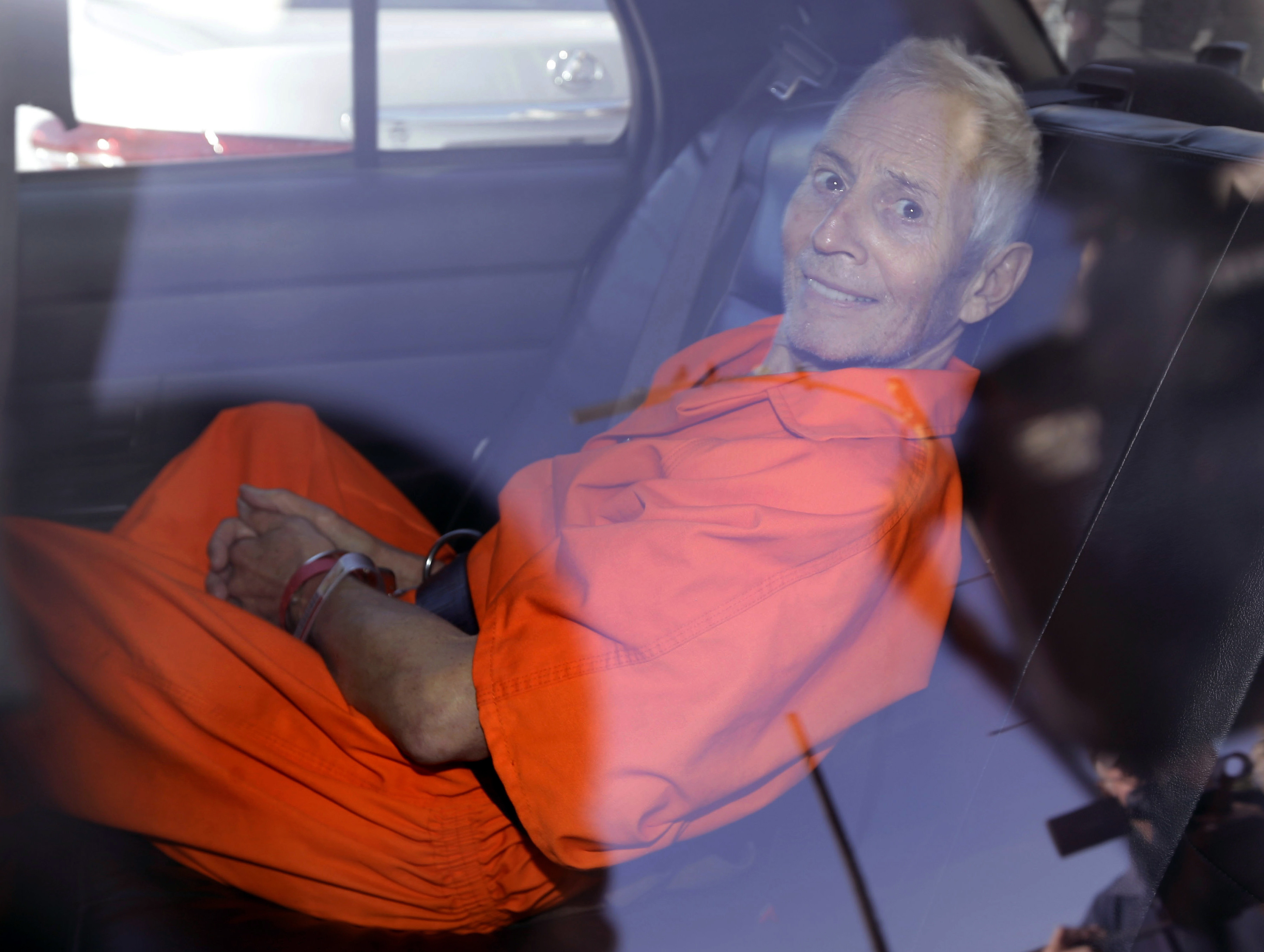 Robert Durst is transported from Orleans Parish Criminal District Court to the Orleans Parish Prison after his arraignment in New Orleans,  2015