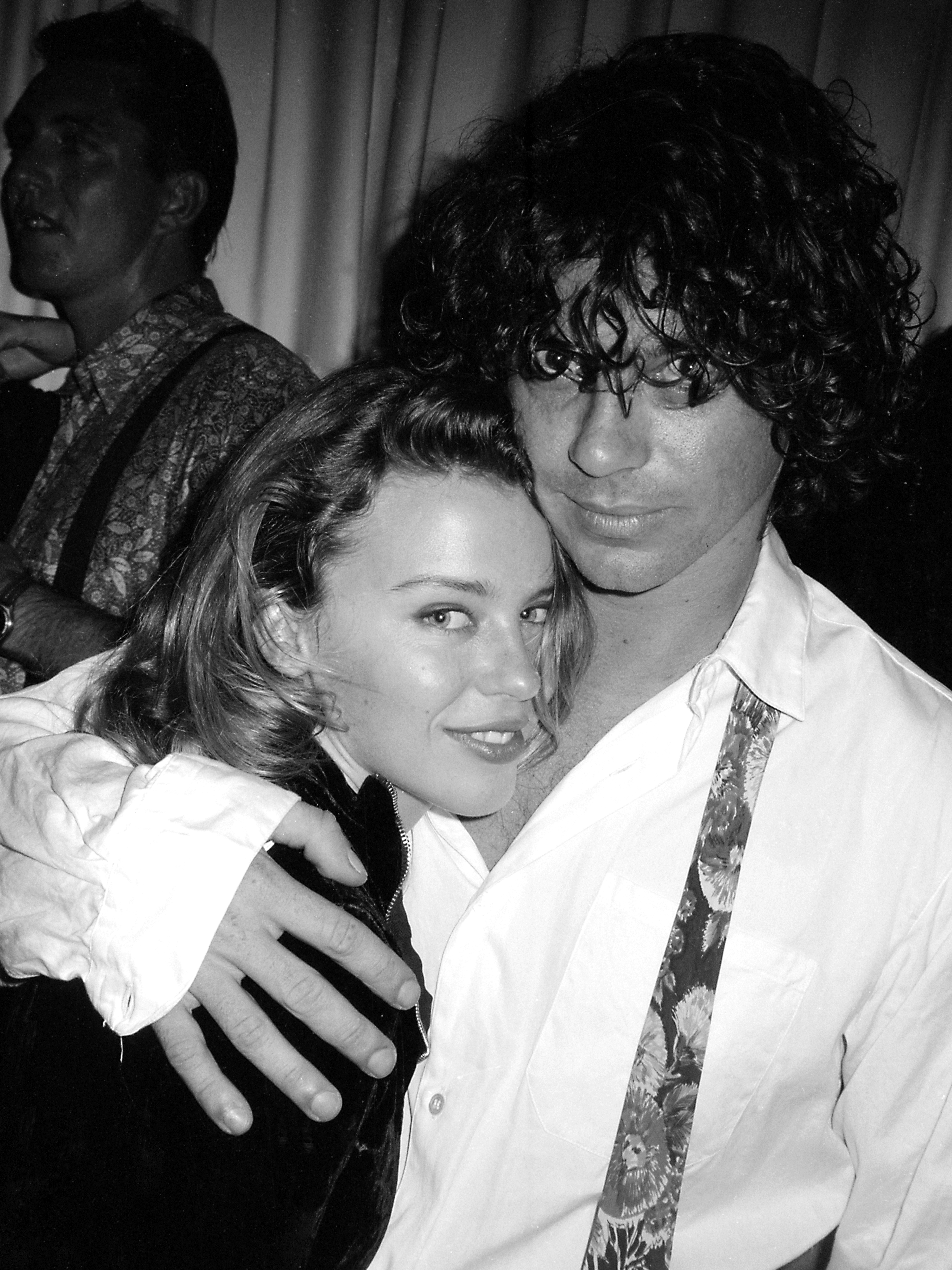 Kylie Minogue and Michael Hutchence at his 30th birthday, Sydney 1990