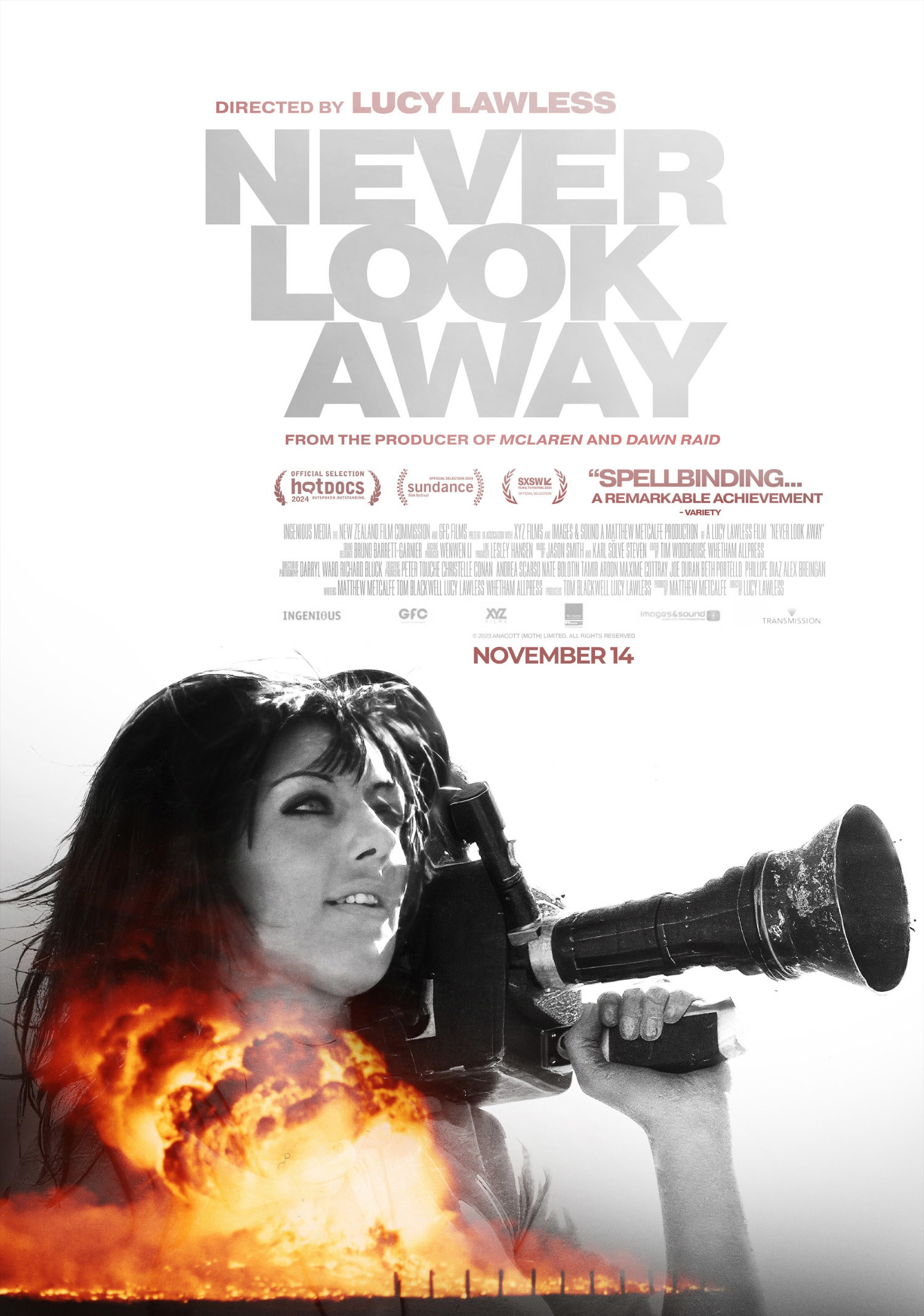 Never Look Away poster.