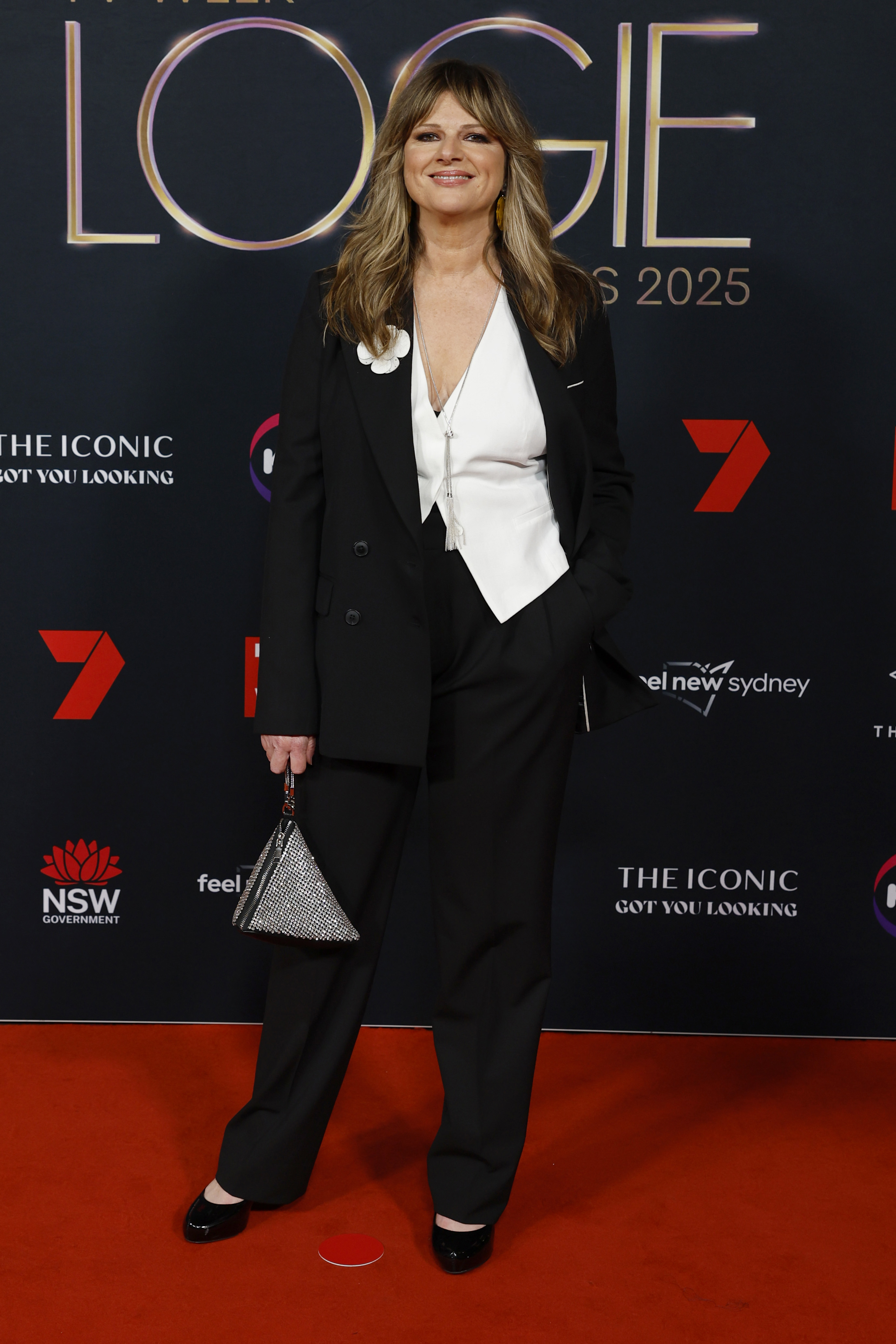 SYDNEY, AUSTRALIA - AUGUST 03: Julia Zemiro attends the 65th TV WEEK Logie Awards at The Star on August 03, 2025 in Sydney, Australia. (Photo by Brendon Thorne/Getty Images)