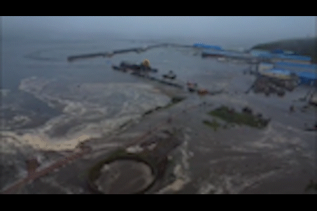 Drone footage shows devastating impact of tsunami in Russia 