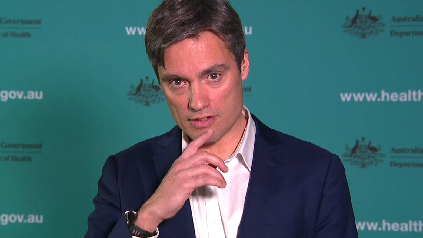 Dr Nick Coatsworth clears his throat with a cough, on Today