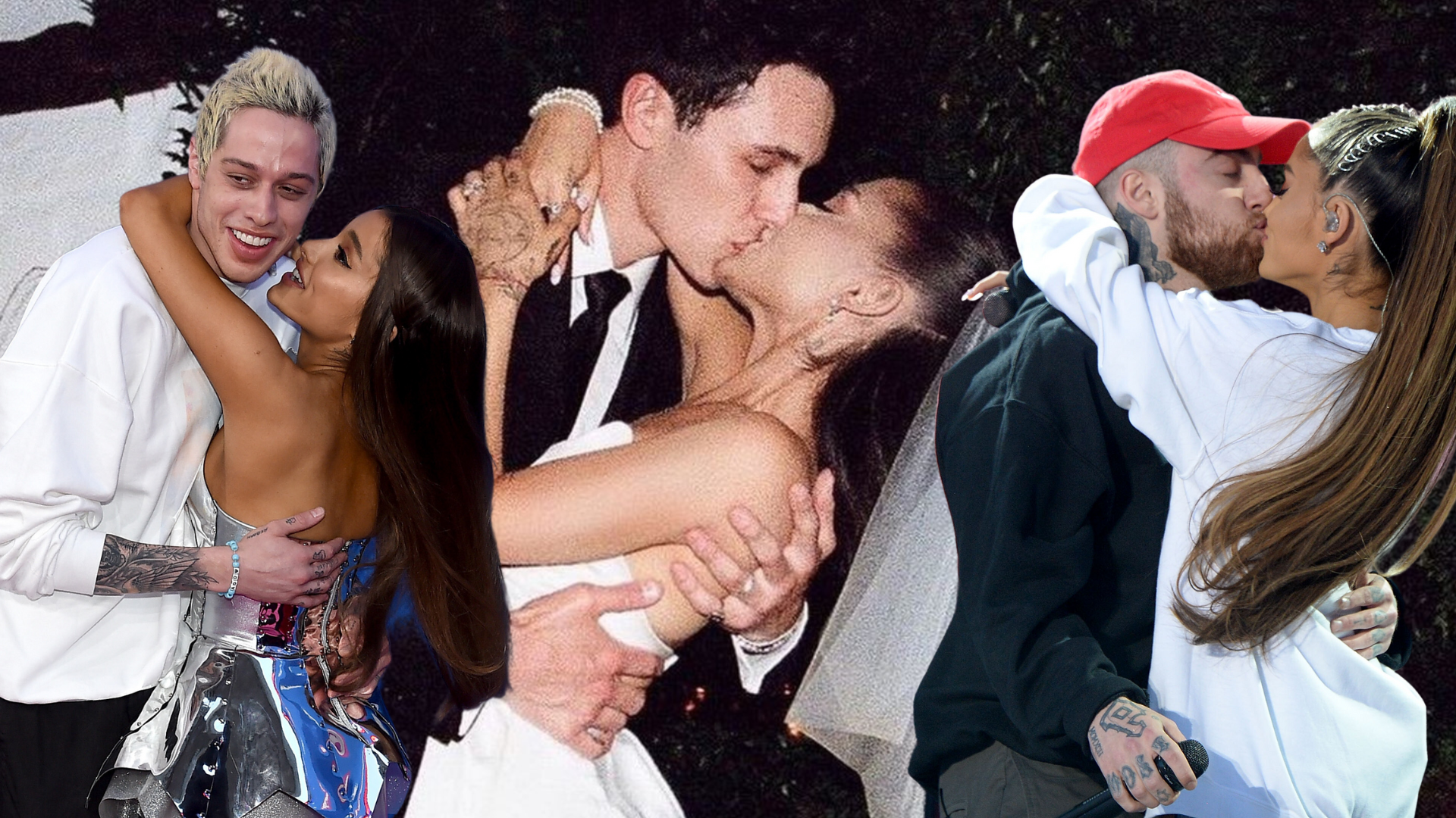 Ariana Grande dating timeline graphic