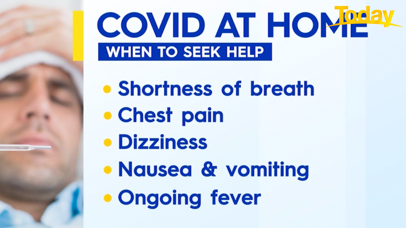 When to seek help for COVID-19 symptoms.
