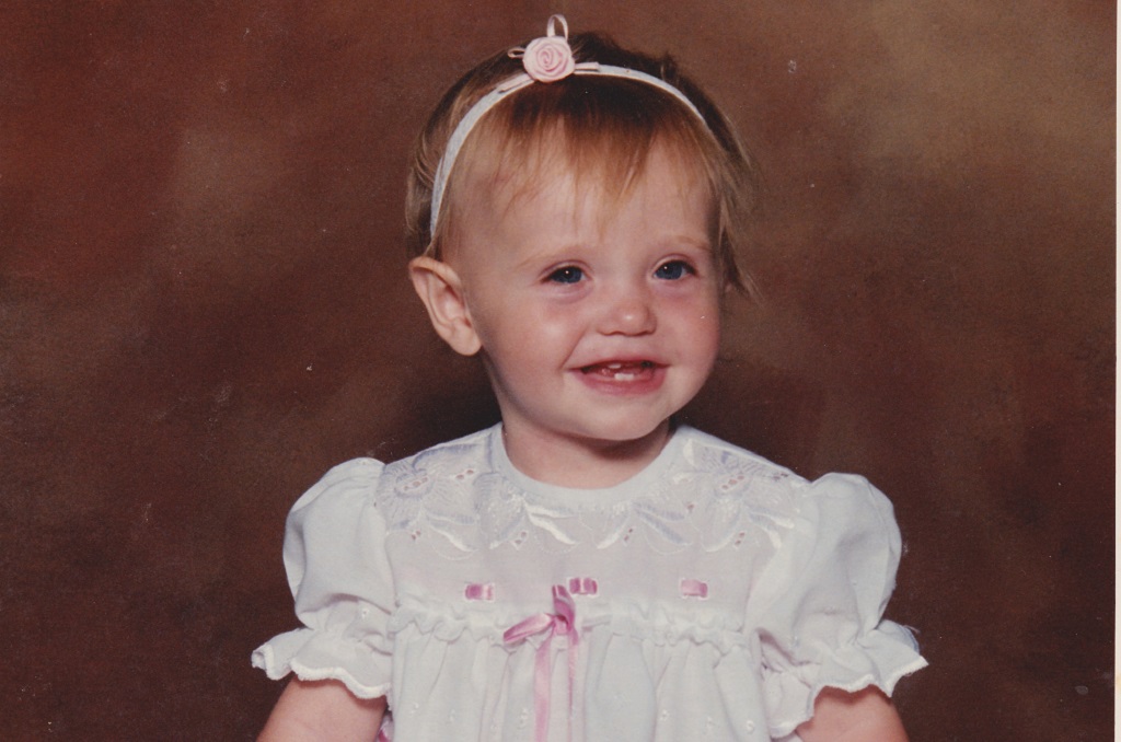 Tania Burgess as a baby