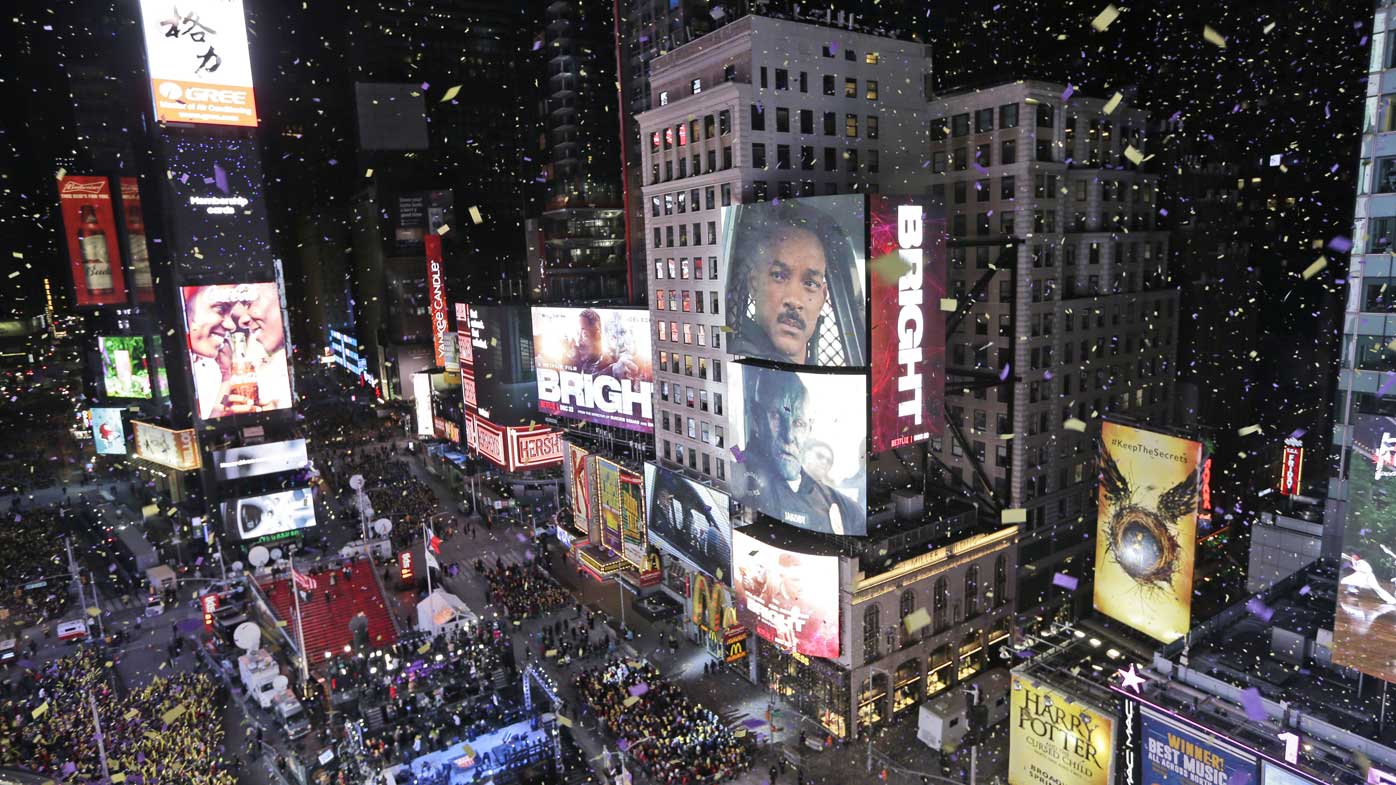 Times Square is one of the best known landmarks in New York.