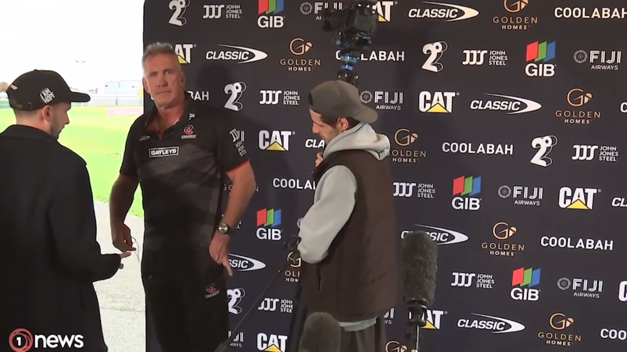 Rob Penney after the press conference.